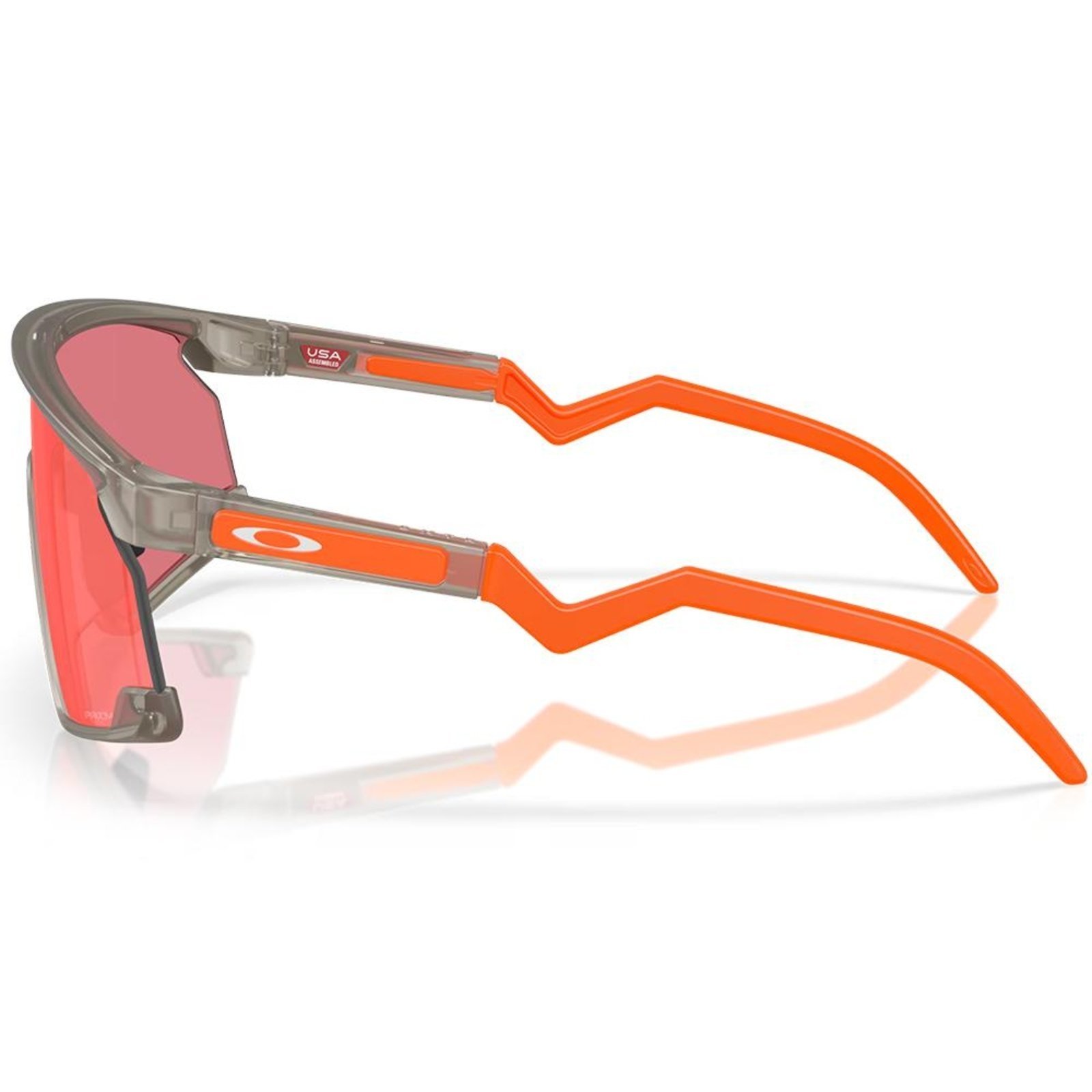 Vista 3 Óculos de Sol Oakley BXTR Matte Grey Ink Prizm Trail Torch vermelho grey Oakley vermelho grey