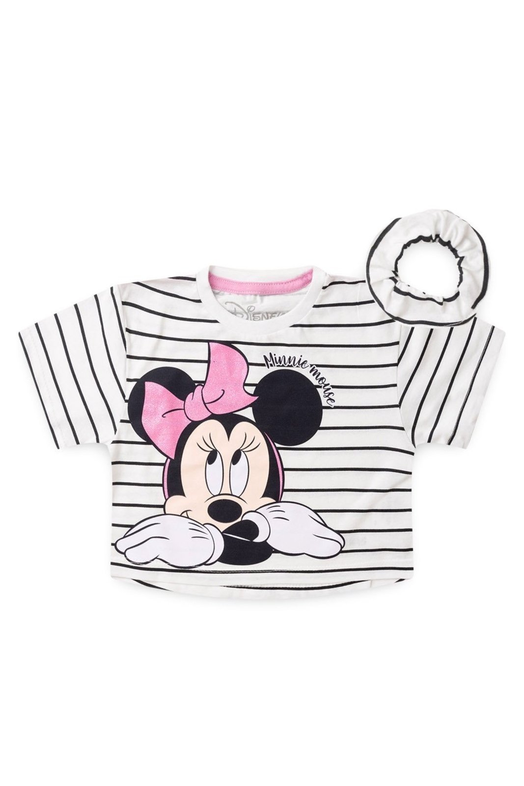 Infantil - Blusa Disney Menina Listrada Minnie Off White