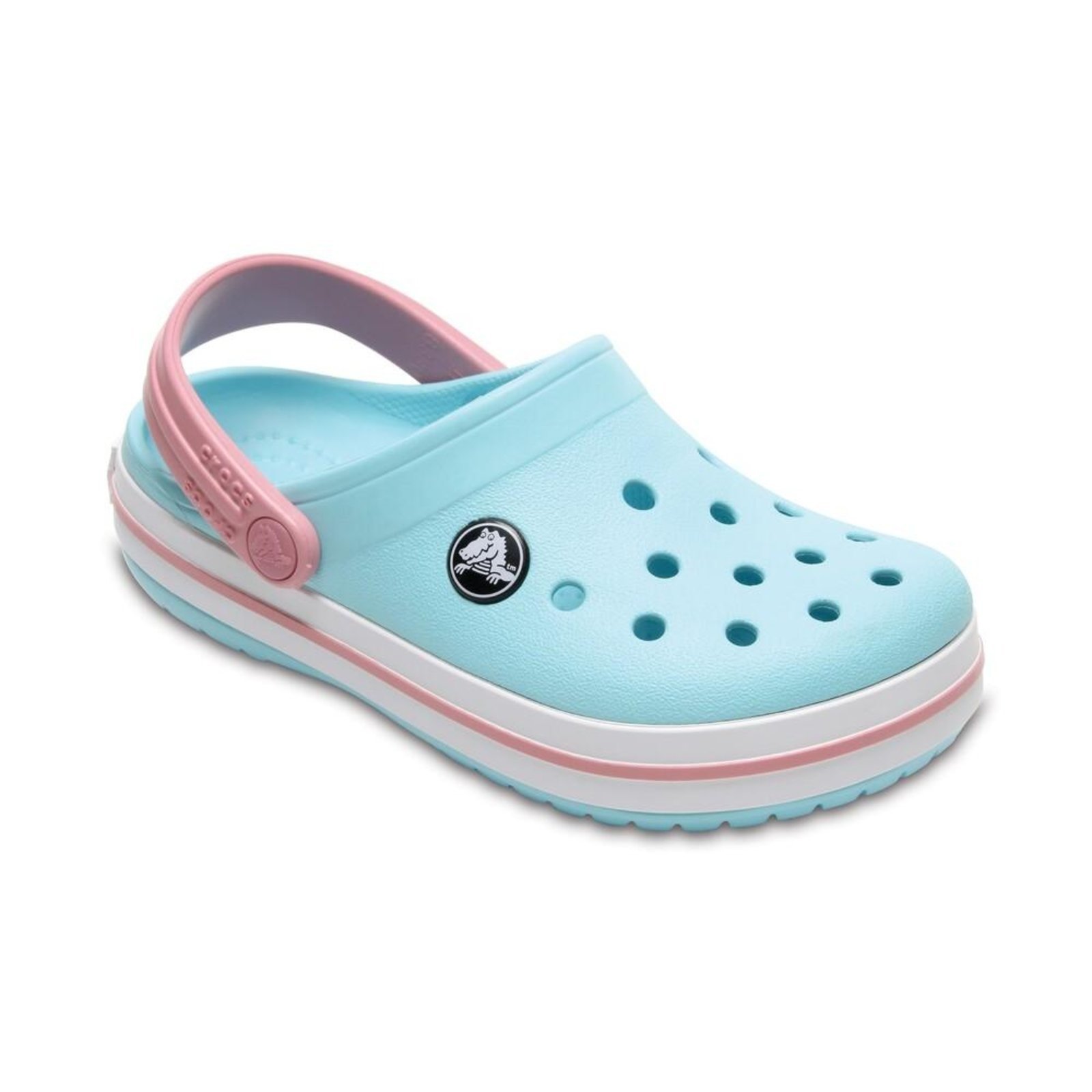 Vista 3 Infantil - Sandália Crocs Crocband Clog Ice Blue/White Azul azul blue Crocs azul blue
