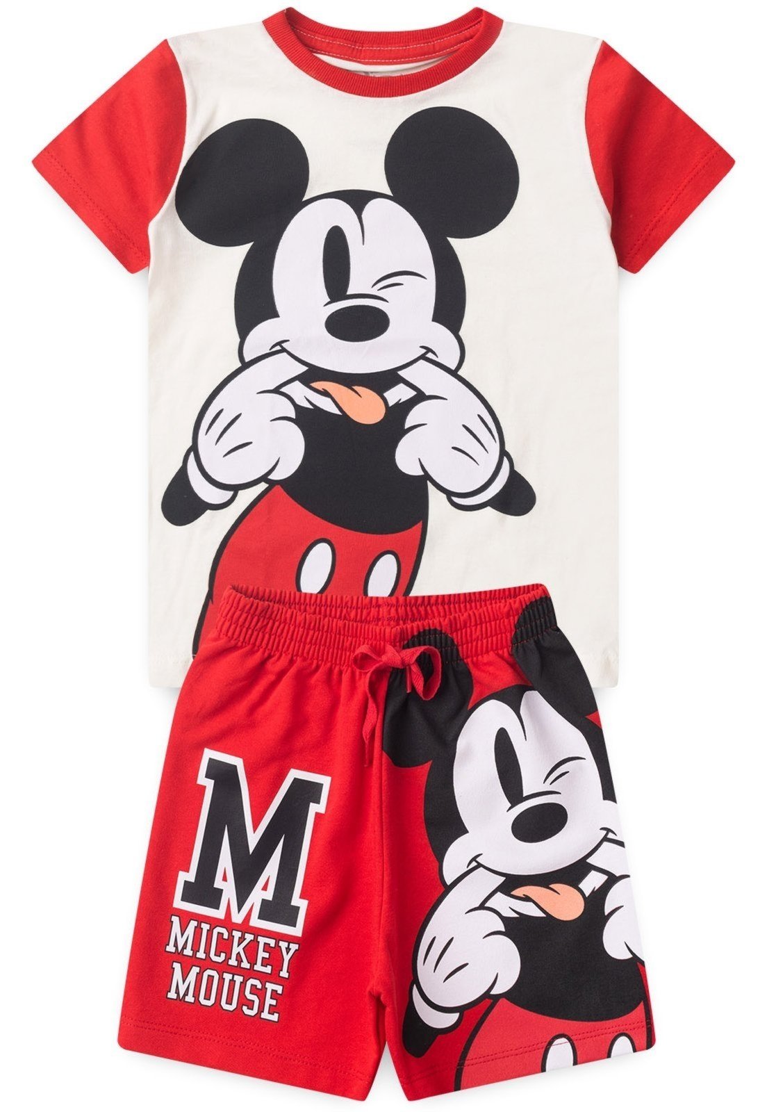 Infantil – Conjunto Masculino Mickey Vermelho