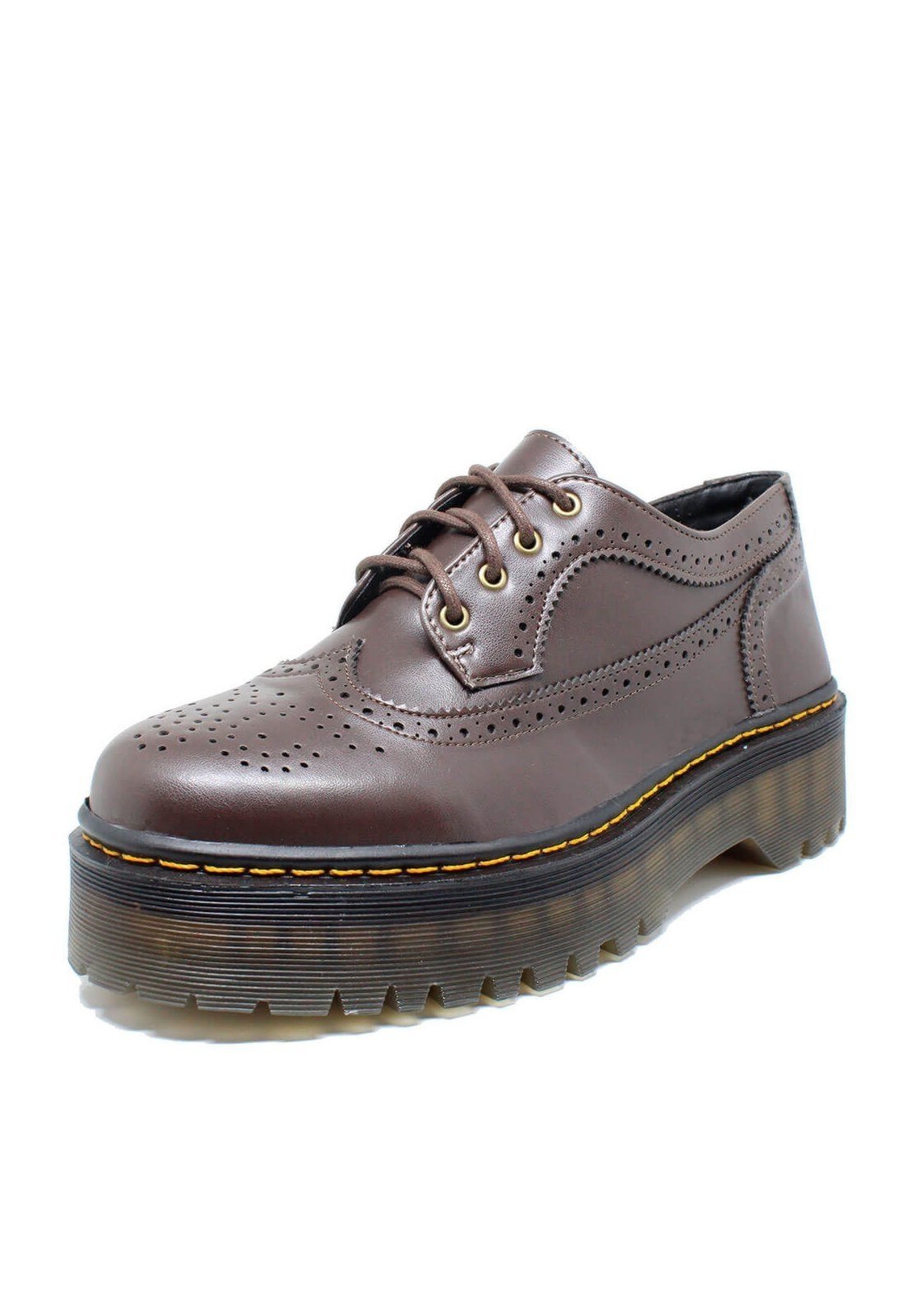 Sapato Oxford Estilo Veggie Greta Marrom