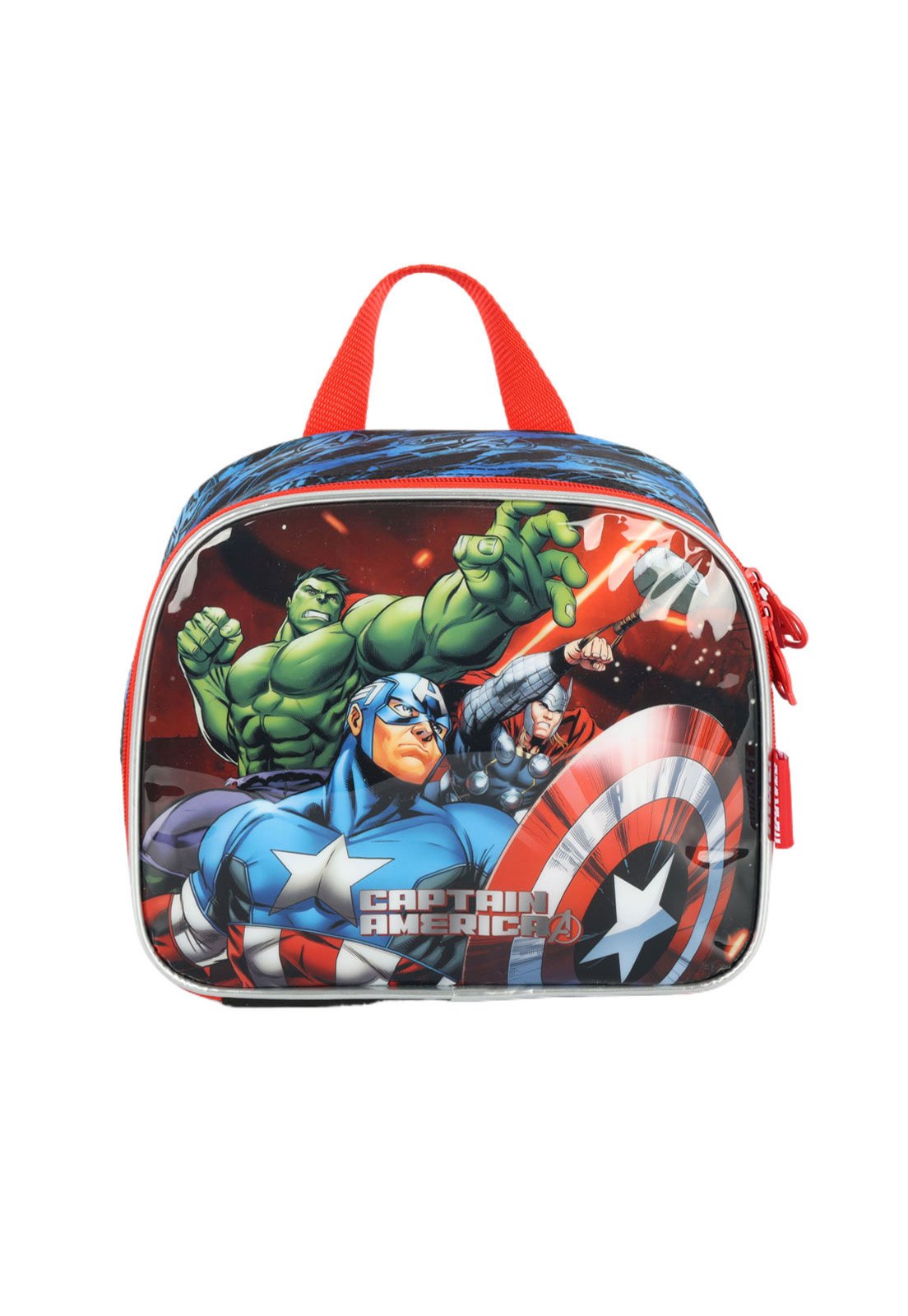 Infantil – Lancheira Costas Avengers Azul