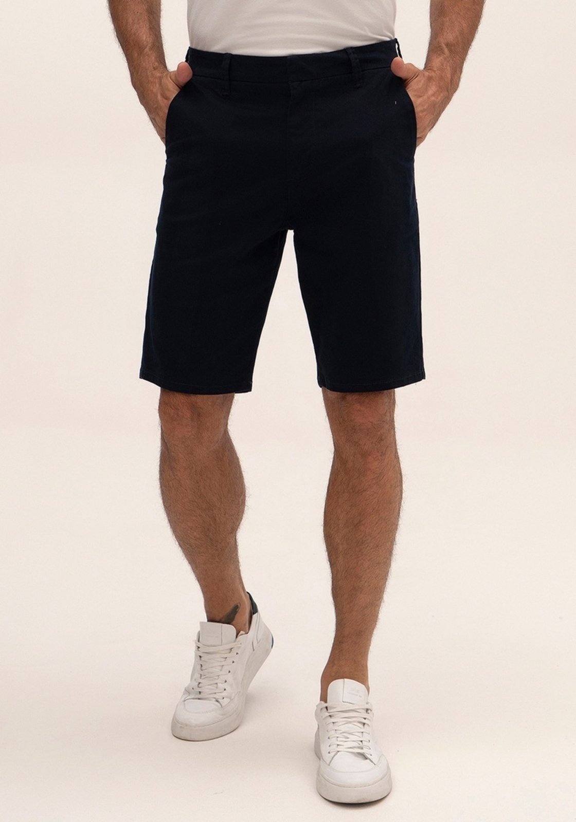 Bermuda Sarja Masculina Jogger Chino com Elastano