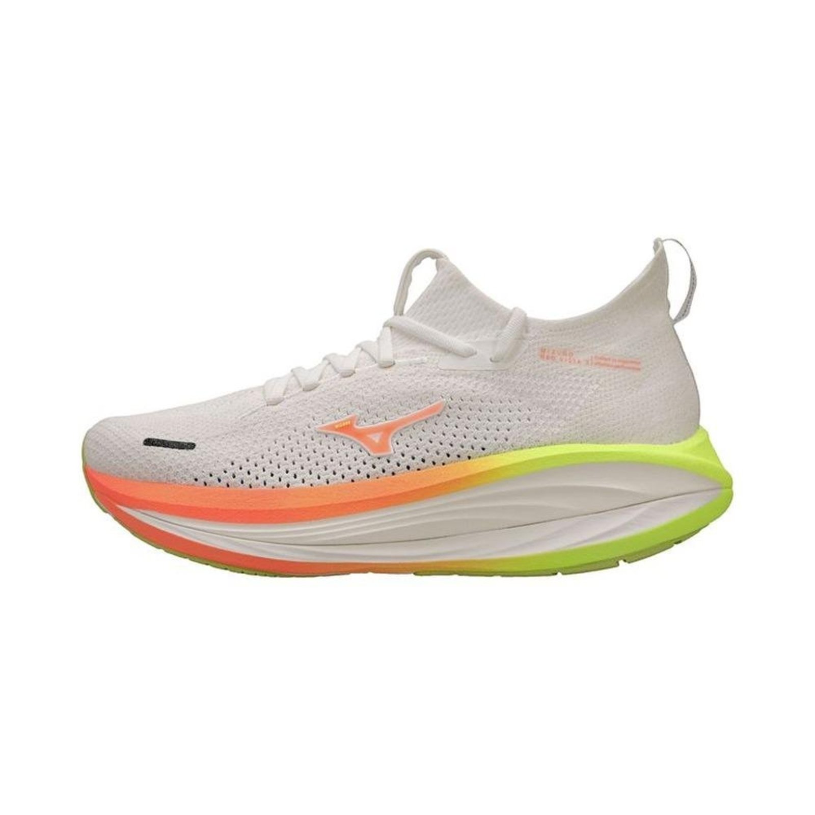 Tênis Running Feminino Mizuno Neo Vista 3 J1GW261071 Branco+Laranja+Verde 35