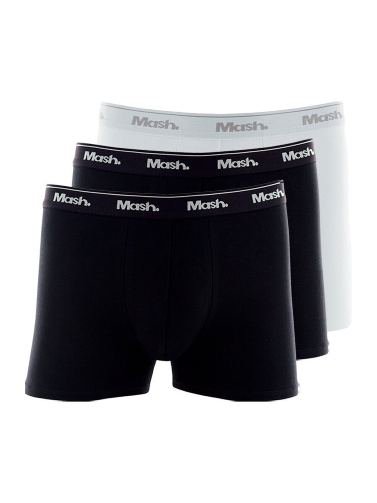 Kit com 3 Cuecas Boxer Mash 170.26 Preto