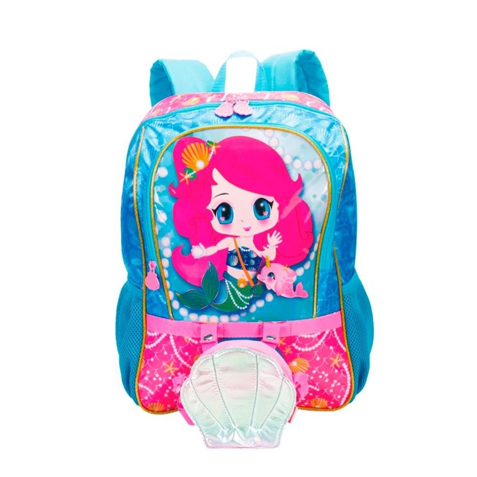 Vista 2 Infantil - Mochila Sestini Com Bolsa Y Anime Azul Sestini incolor azul