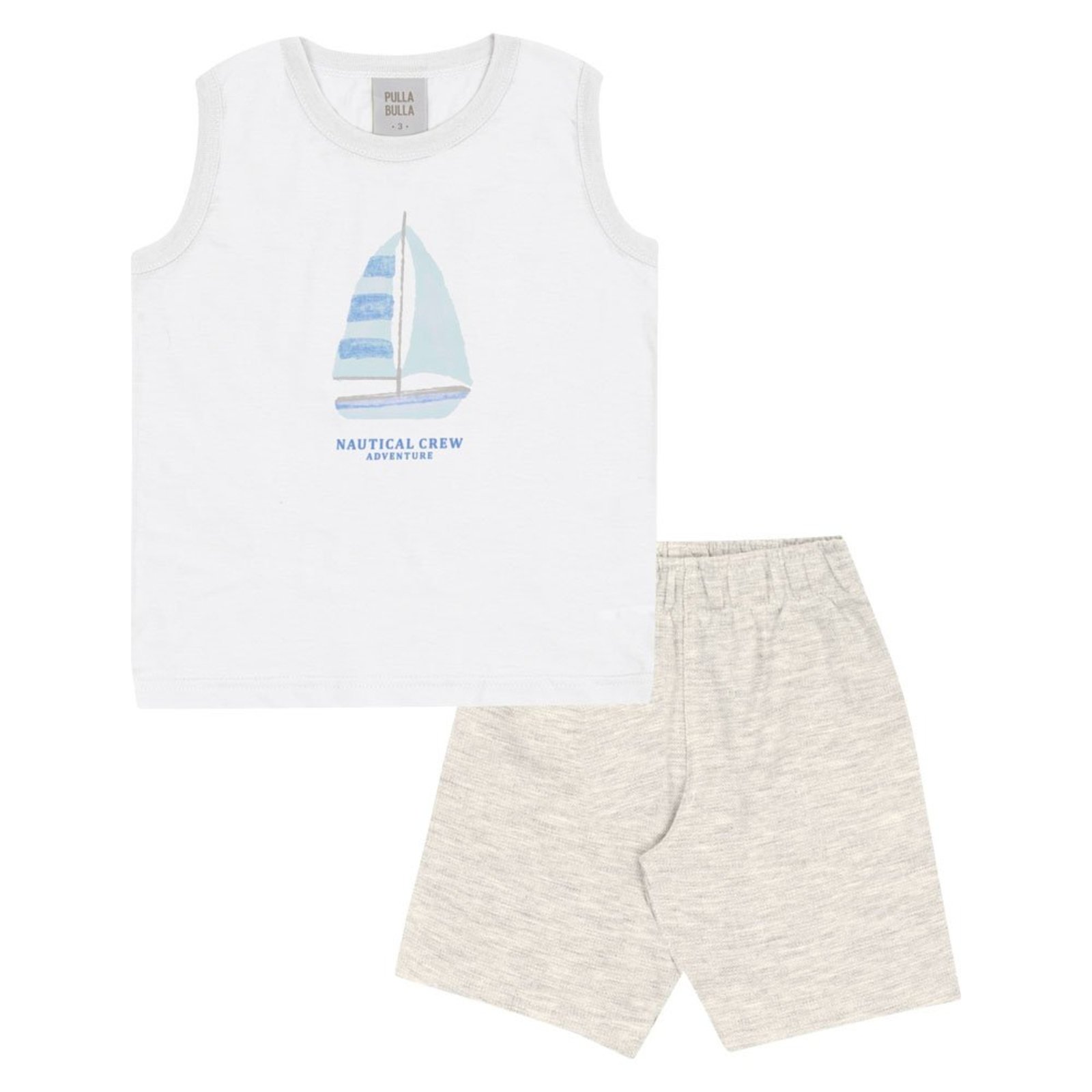 Infantil - Conjunto Branco Primeiros Passos Menino - 53369-3