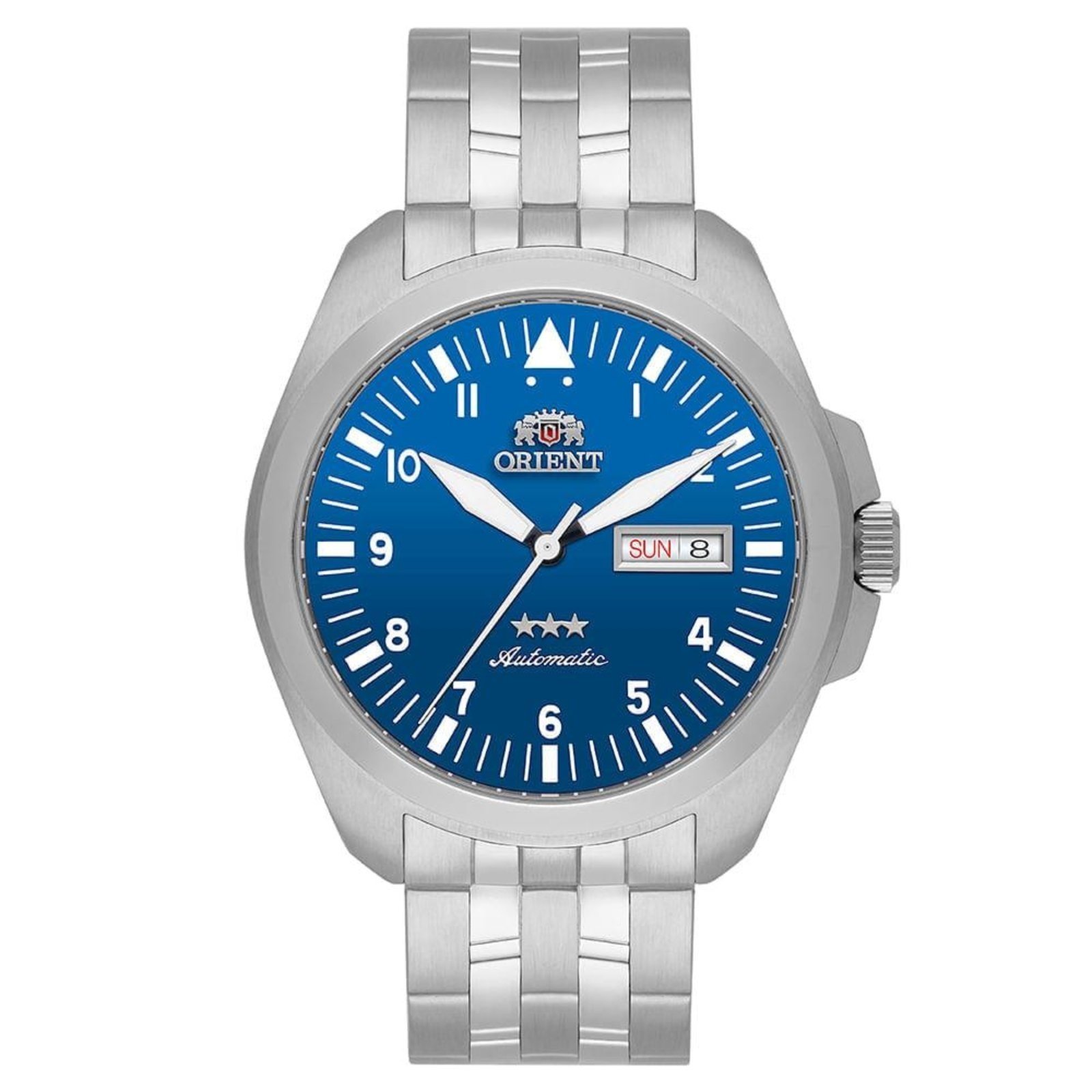 Relógio Masculino Orient Automático 3 Estrelas Azul Exclusivo Azul