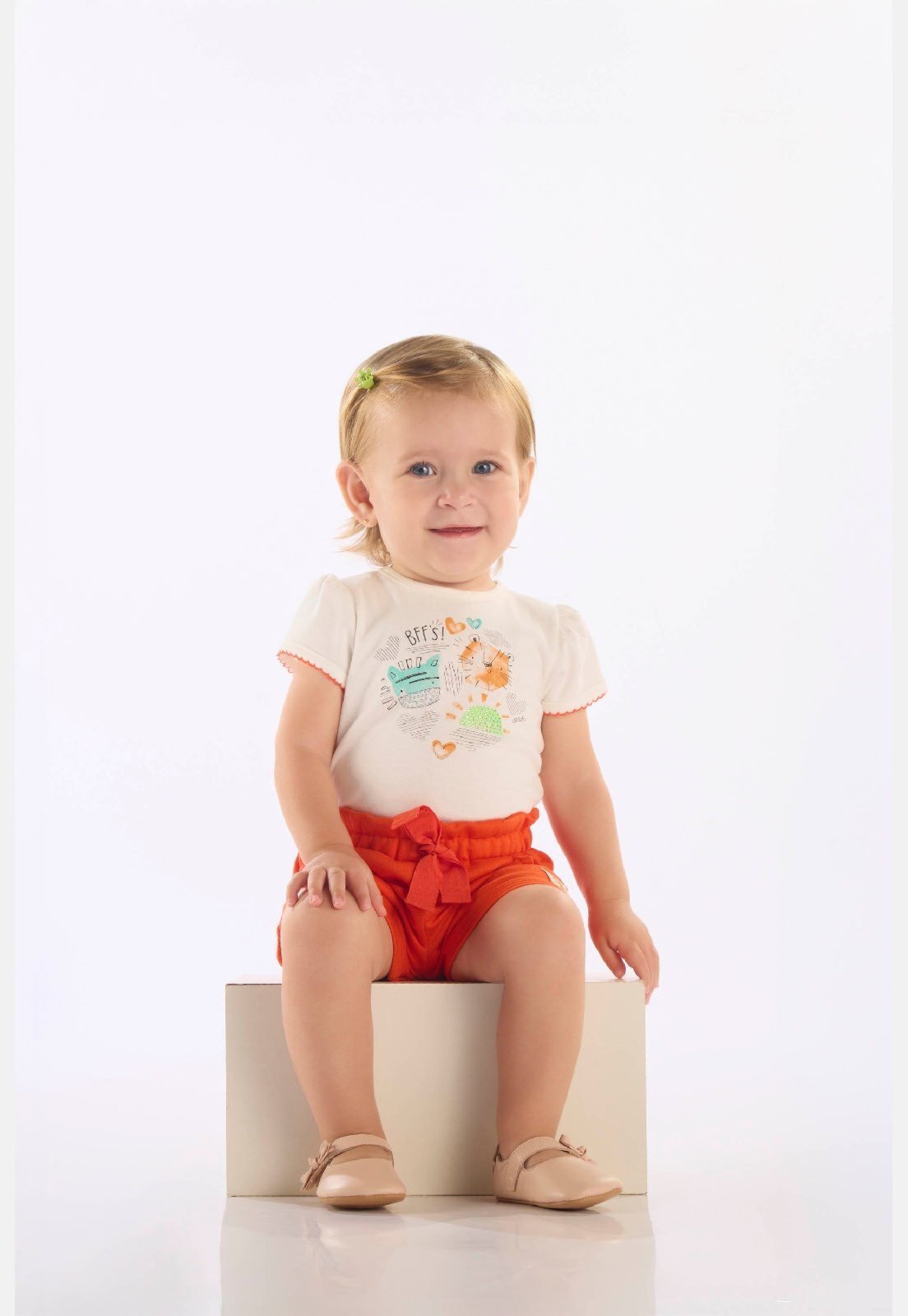 Infantil - Conjunto BFF para Menina Up Baby Off-White