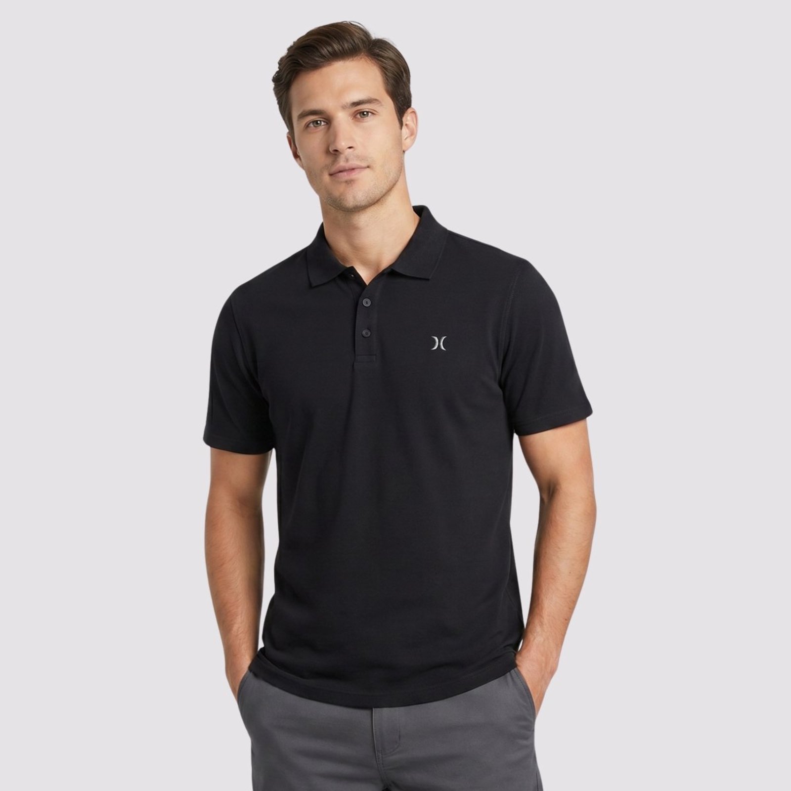 Camiseta Polo Hurley Intro Preta