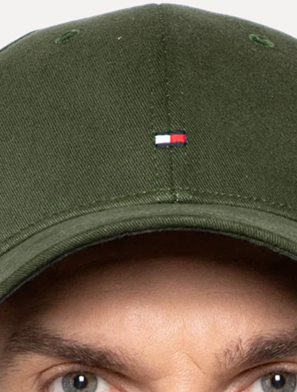 Vista 3 Boné Tommy Hilfiger Masculino Classic Cap Flag Tape verde militar Tommy Hilfiger verde militar