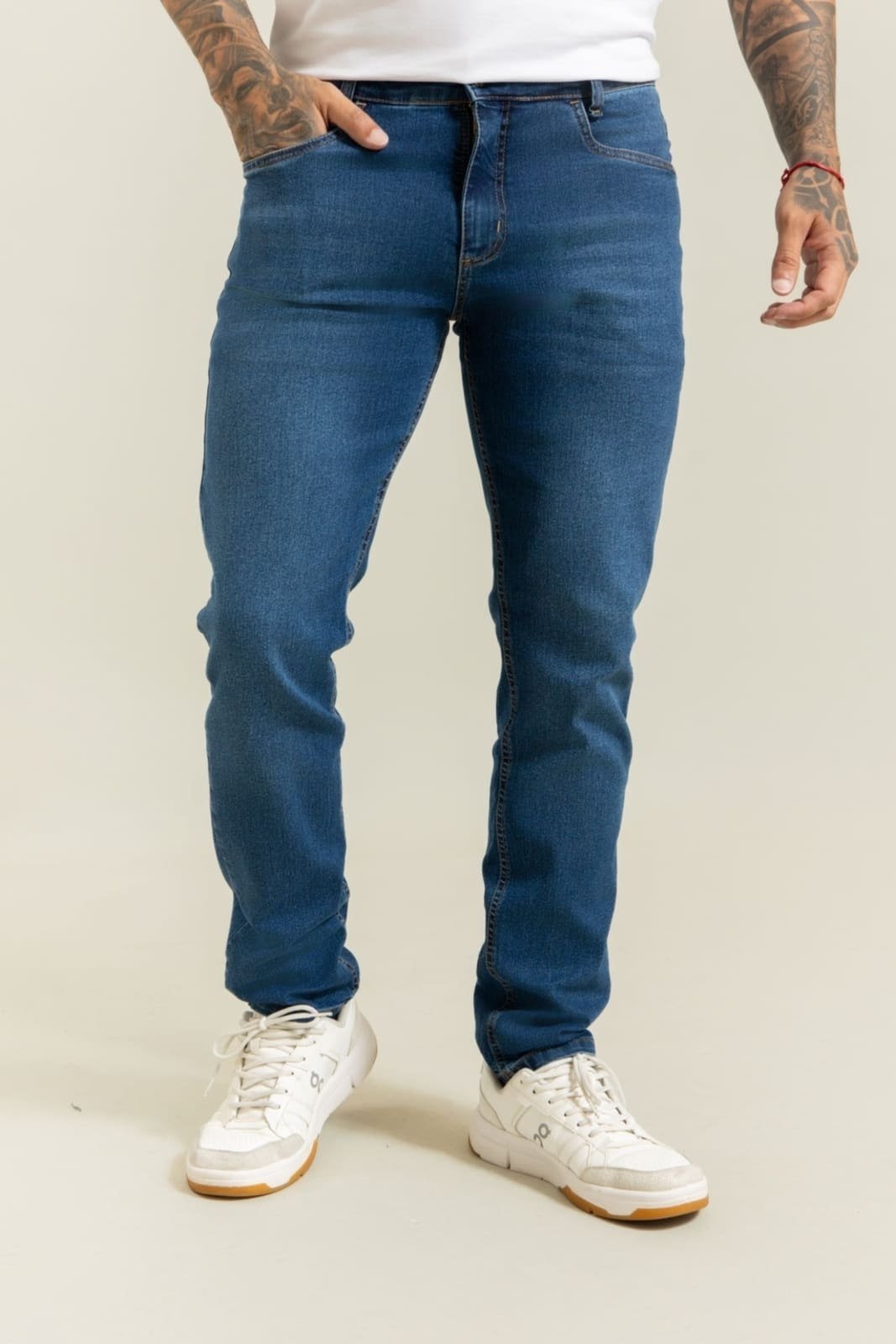 Calça Jeans Escura Masculina Slim Fit Lemier Collection