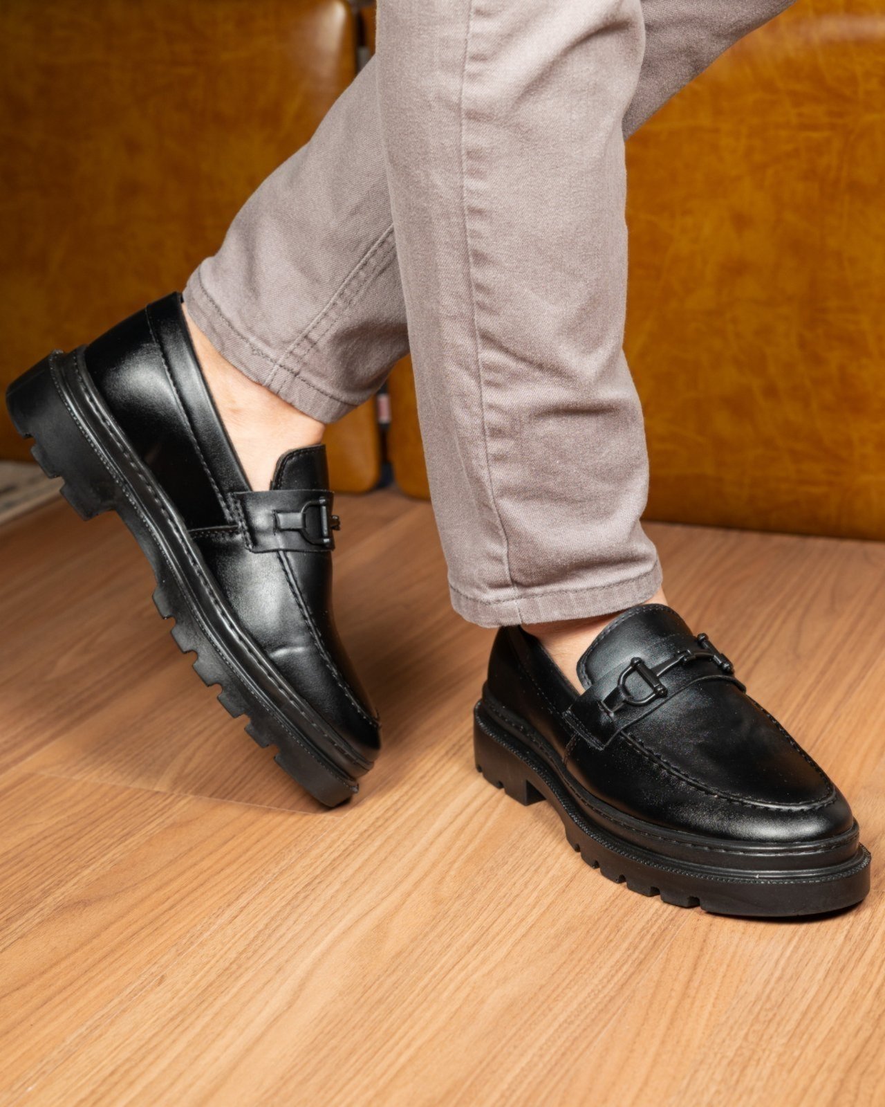 Sapato Social Masculino Santorini Blaqueado Sola Alta Elegante