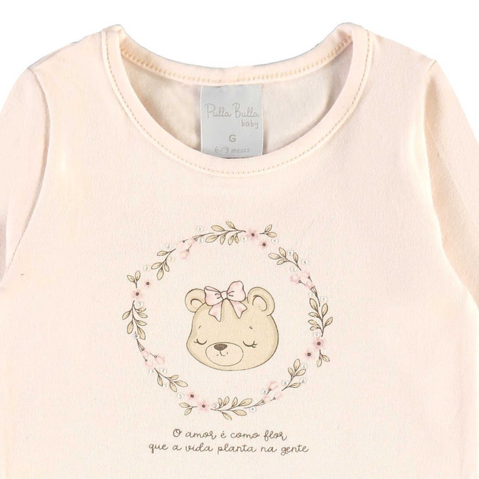Infantil - Body Rosa Pulla Bulla Menina - 55111-1298