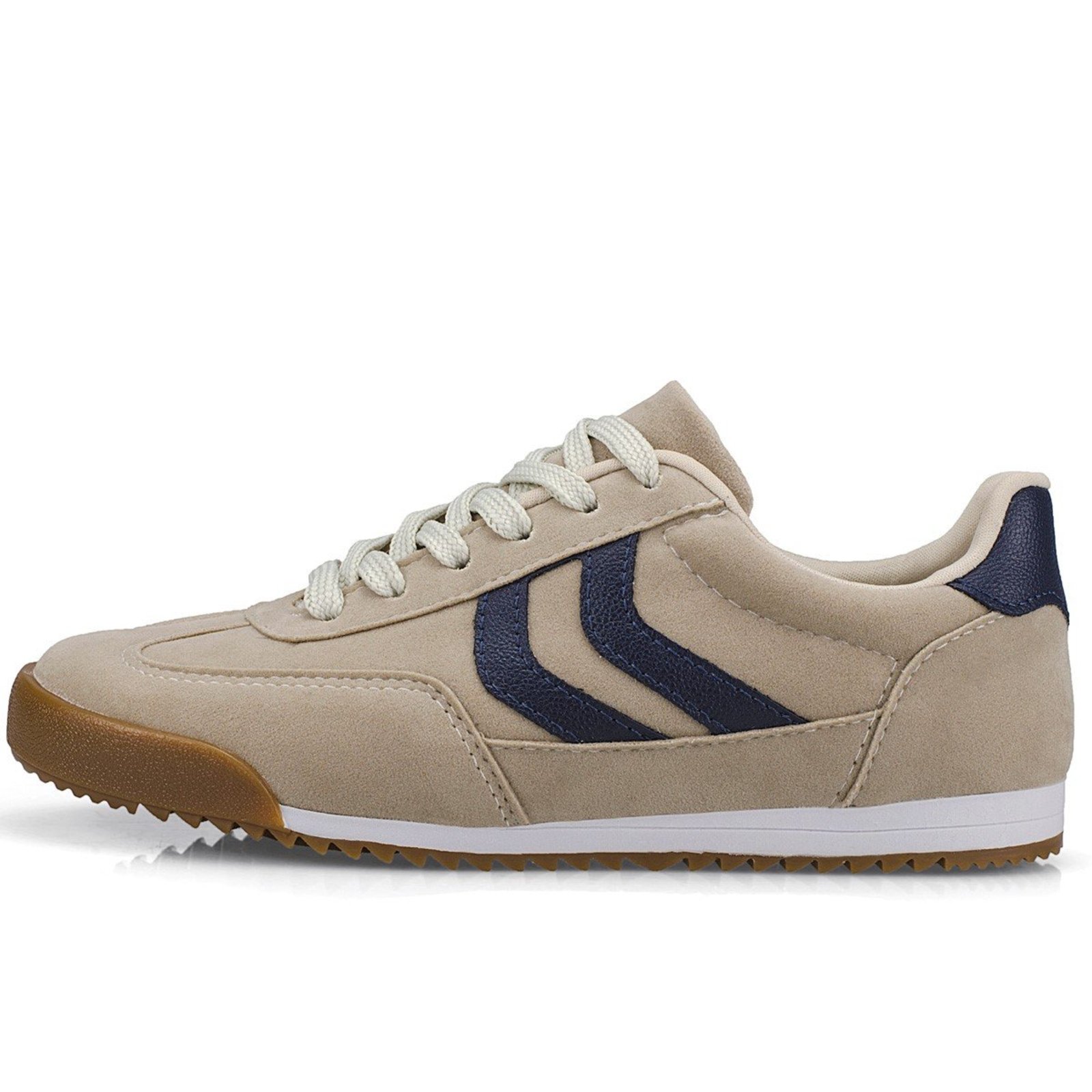 Tenis Feminino Lóris Casual Retro Estiloso Solado Macio Confortavel 727 BEGE