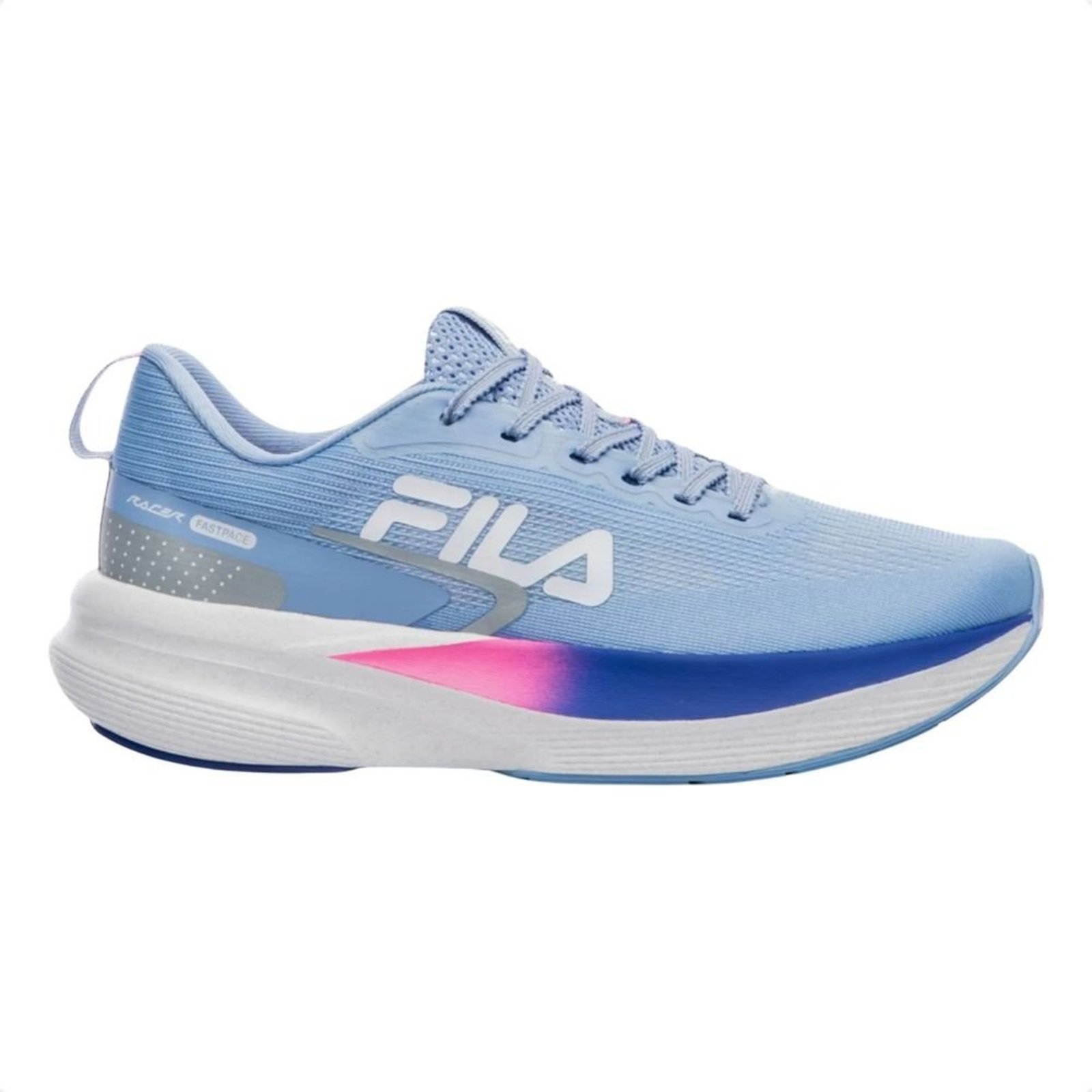 Vista 2 Tênis Corrida Feminino Fila Racer Fastpace azul Fila azul