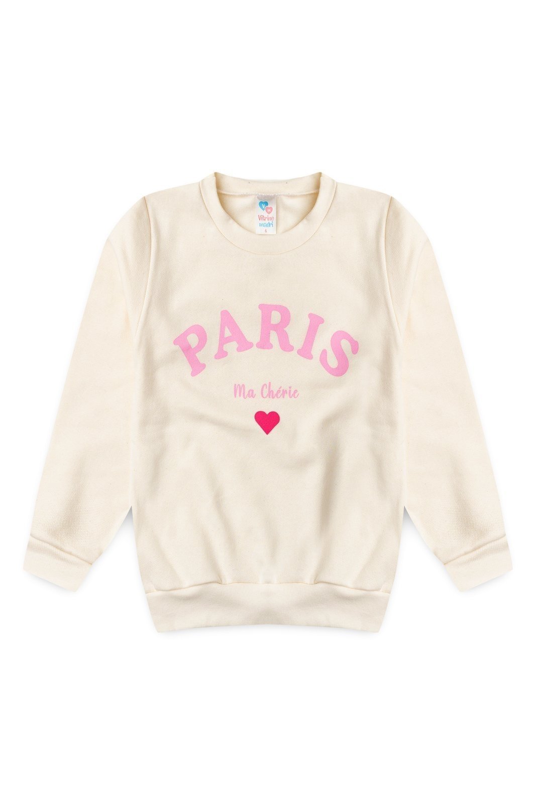Infantil - Blusa Moletom Menina Paris Ma Chérie