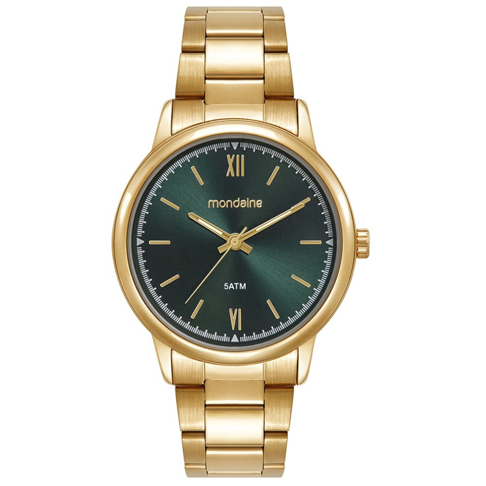 Relógio Mondaine Masculino Mostrador verde Minimalista Mondaine