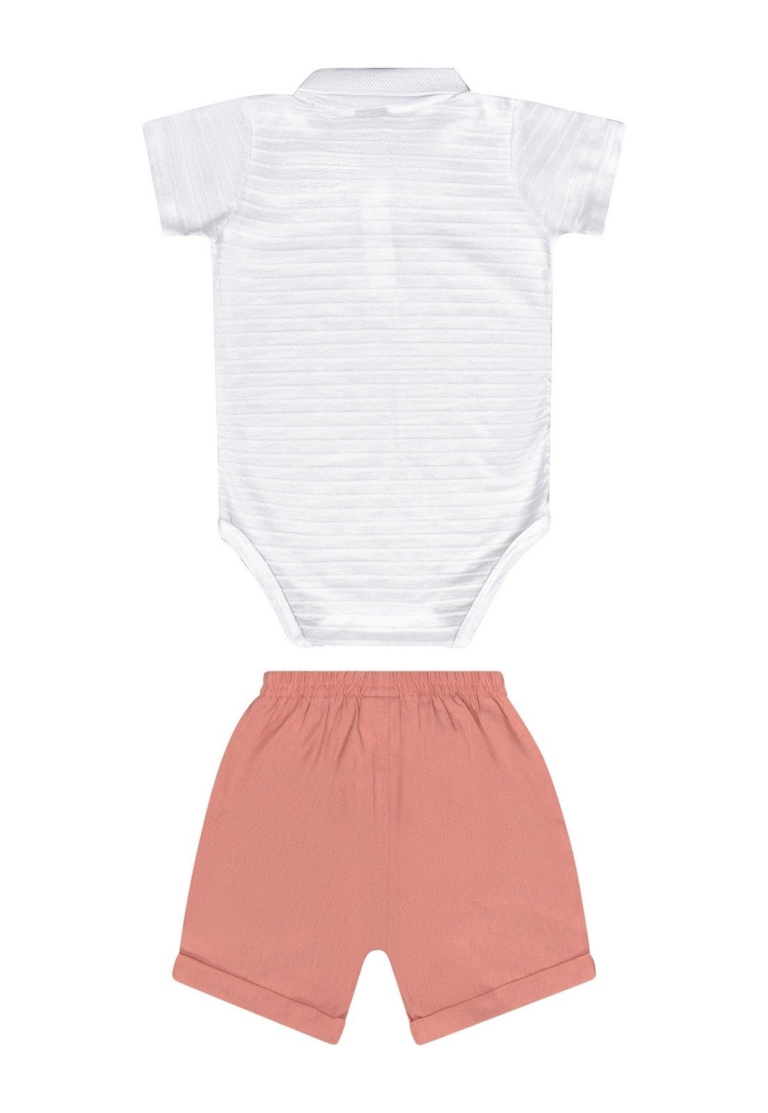 Vista 3 Infantil - Conjunto Menino com Body e Bermuda Guloseima branco GULOSEIMA branco
