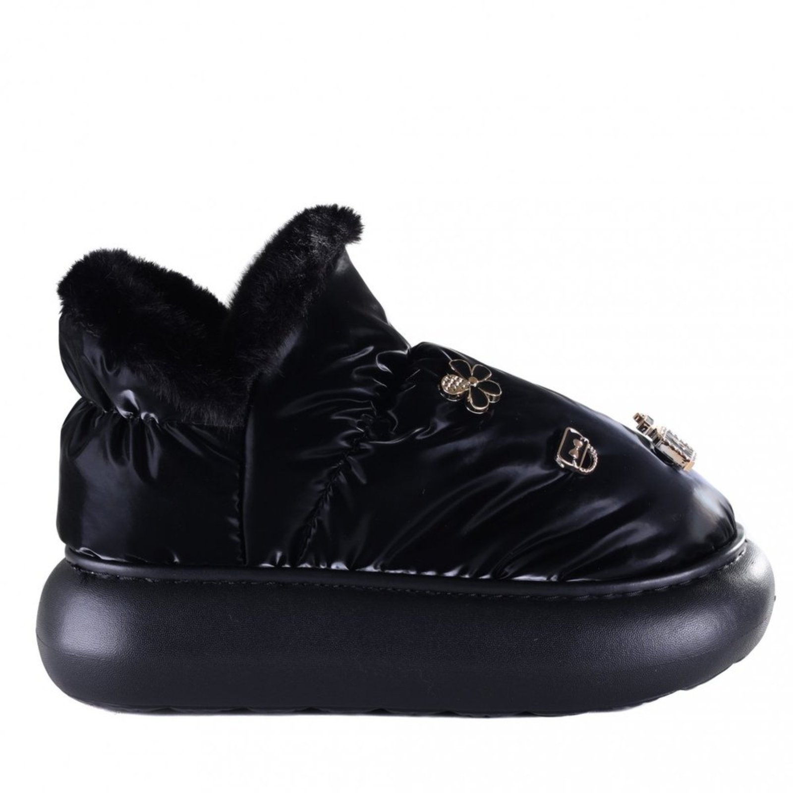 Infantil – Pantufa Bota Feminina Flowfa Lucy Flowfa Preto