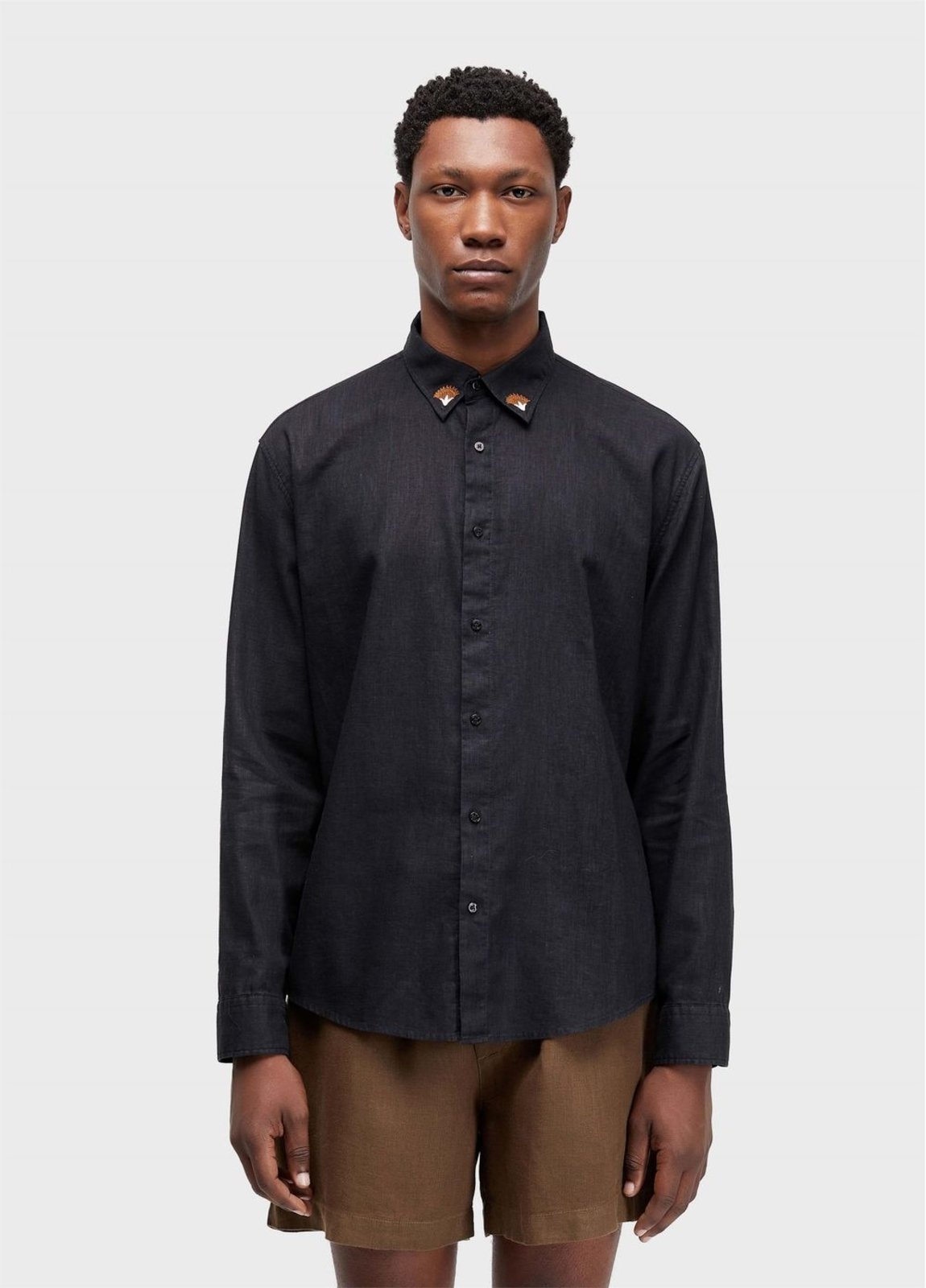 Camisa linen floral trama OSKLEN