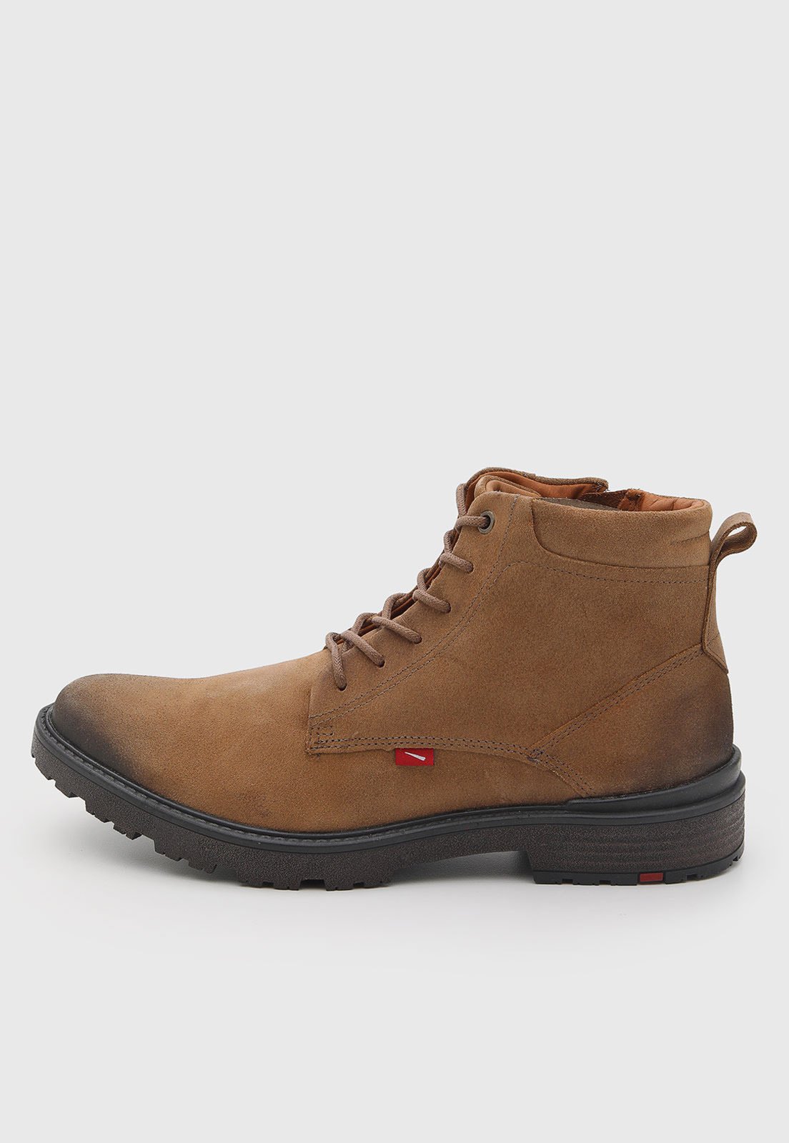Bota Coturno Masculina Ferracini Couro Cano Médio Marrom