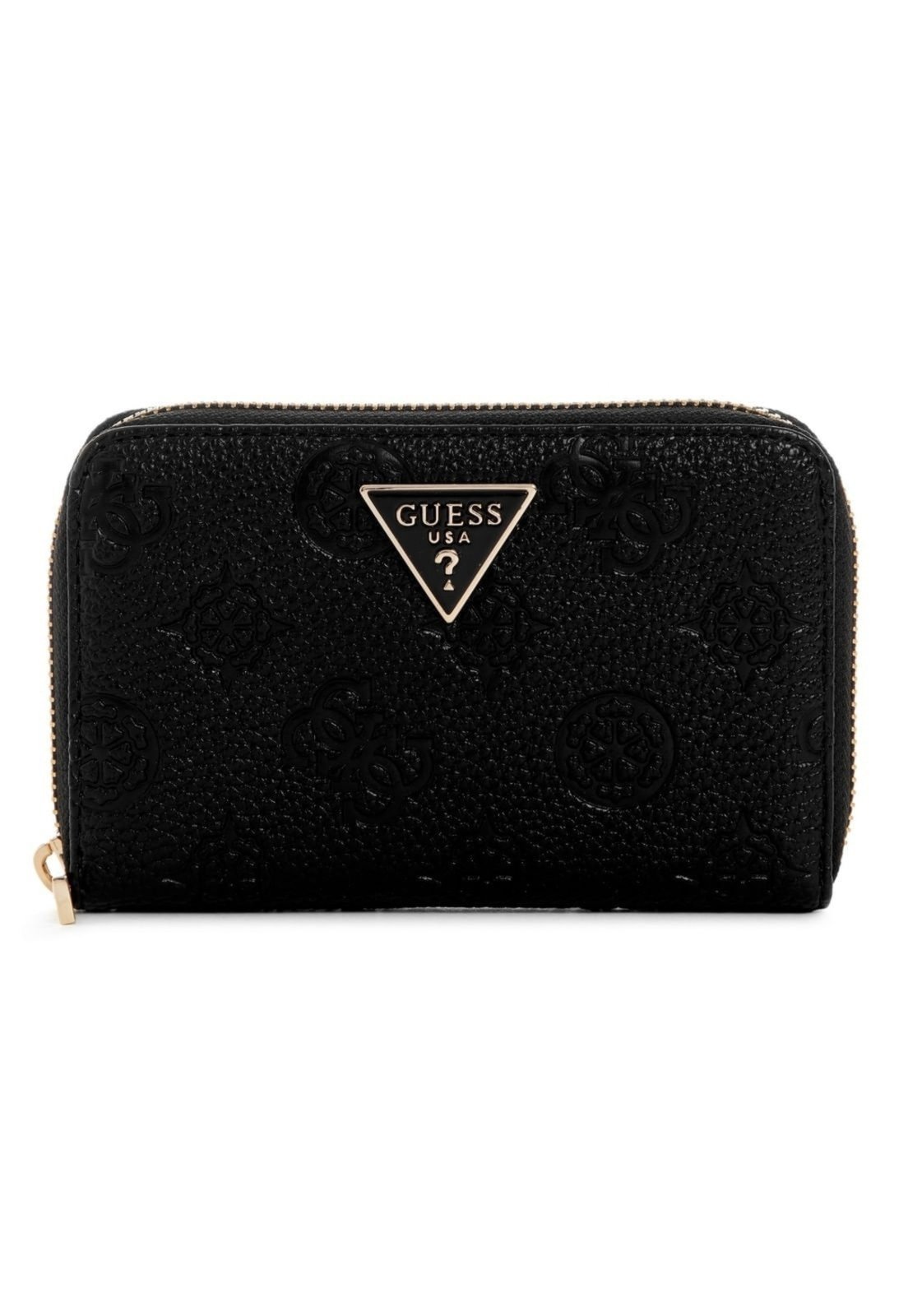Vista 2 Carteira Guess Cresidia Ii Slg Med Zip Around Guess preto