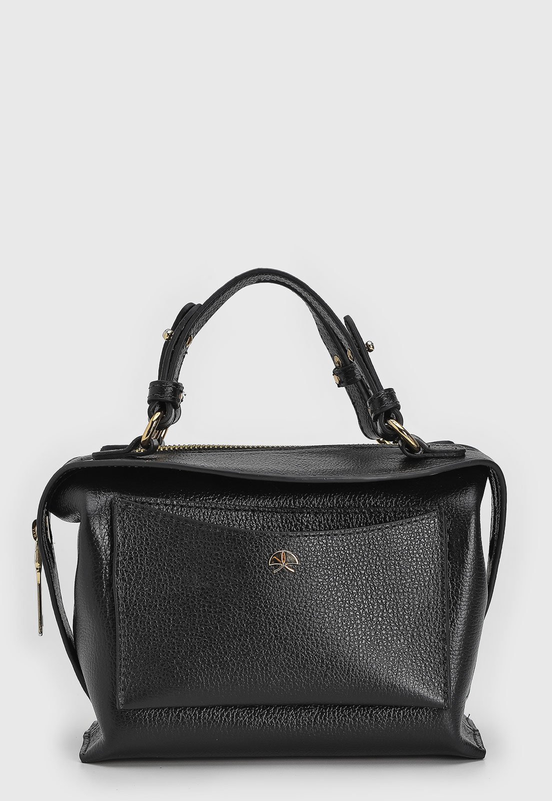 Bolsa Feminina Luiza Barcelos Média Texturizada Preta