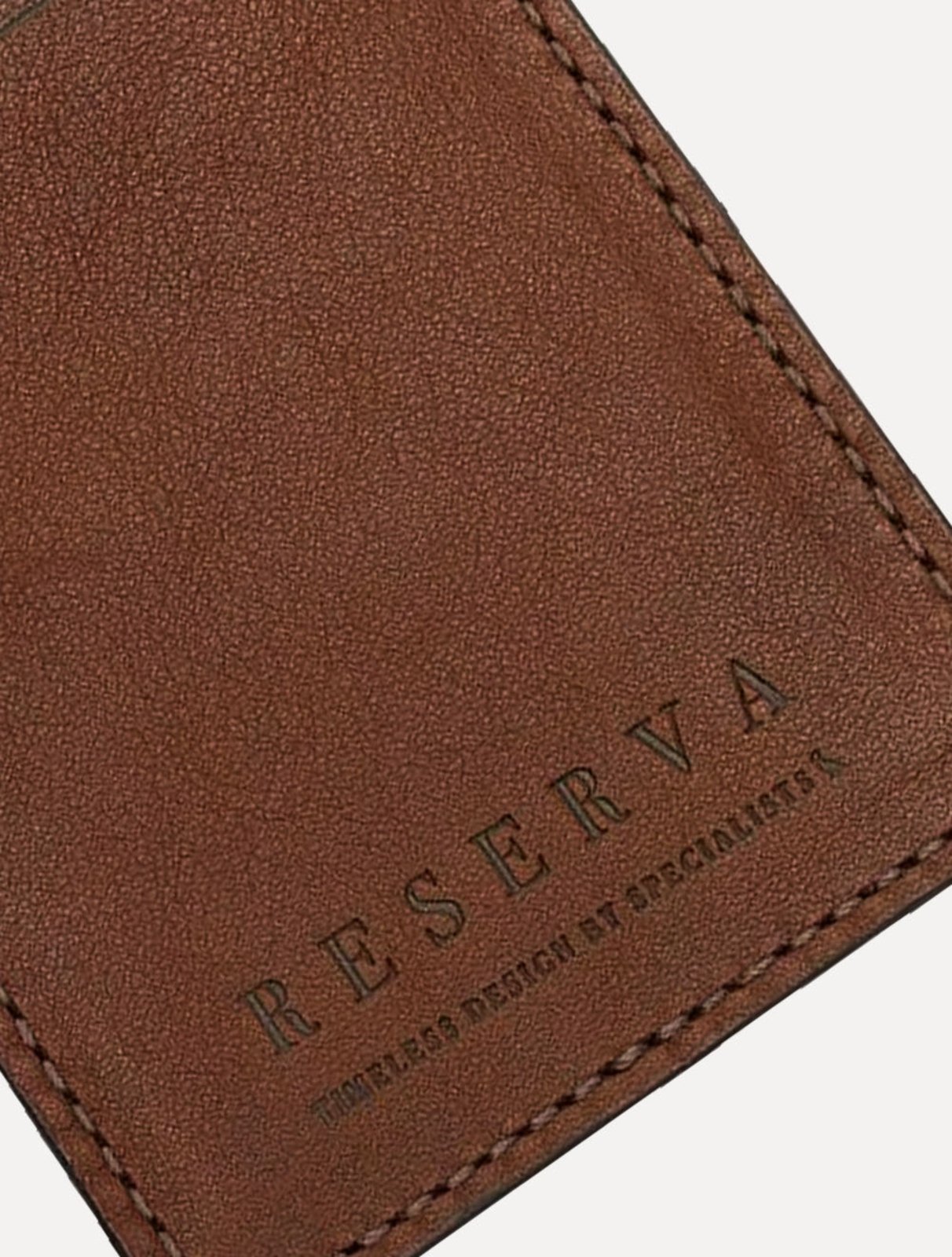 Vista 3 Carteira Reserva Masculina Porta-Cartão Couro Outlander 3.0 marrom Reserva marrom