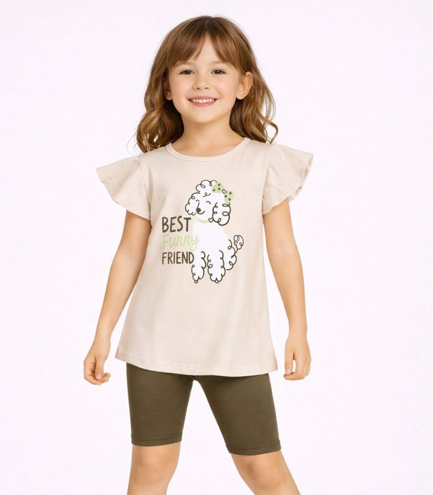 Infantil - Conjunto Blusa Com Short Ciclista Select Verde