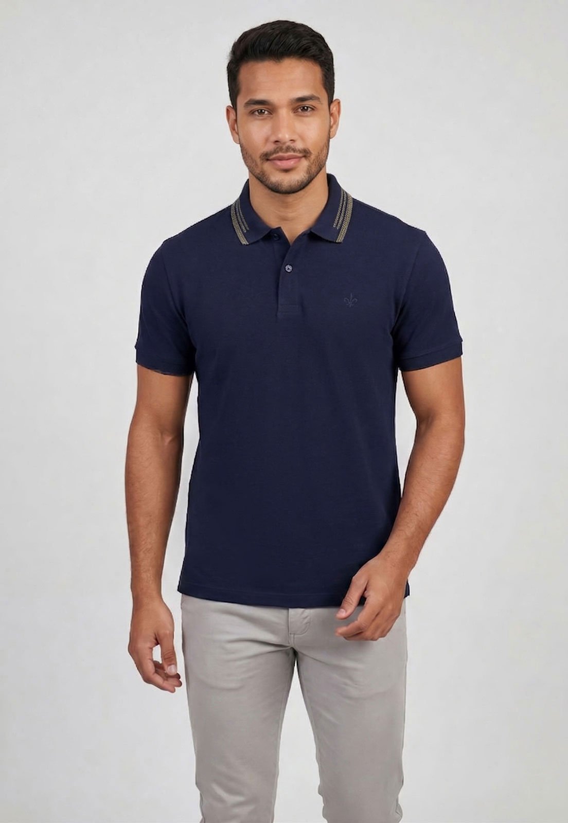 Polo Masculina Dudalina Tradicional Azul Marinho