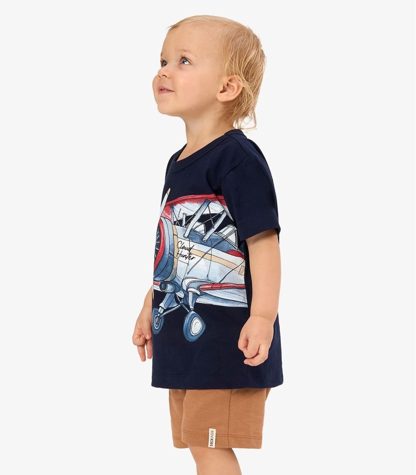 Infantil - Conjunto Camiseta Com Bermuda Rovi Azul
