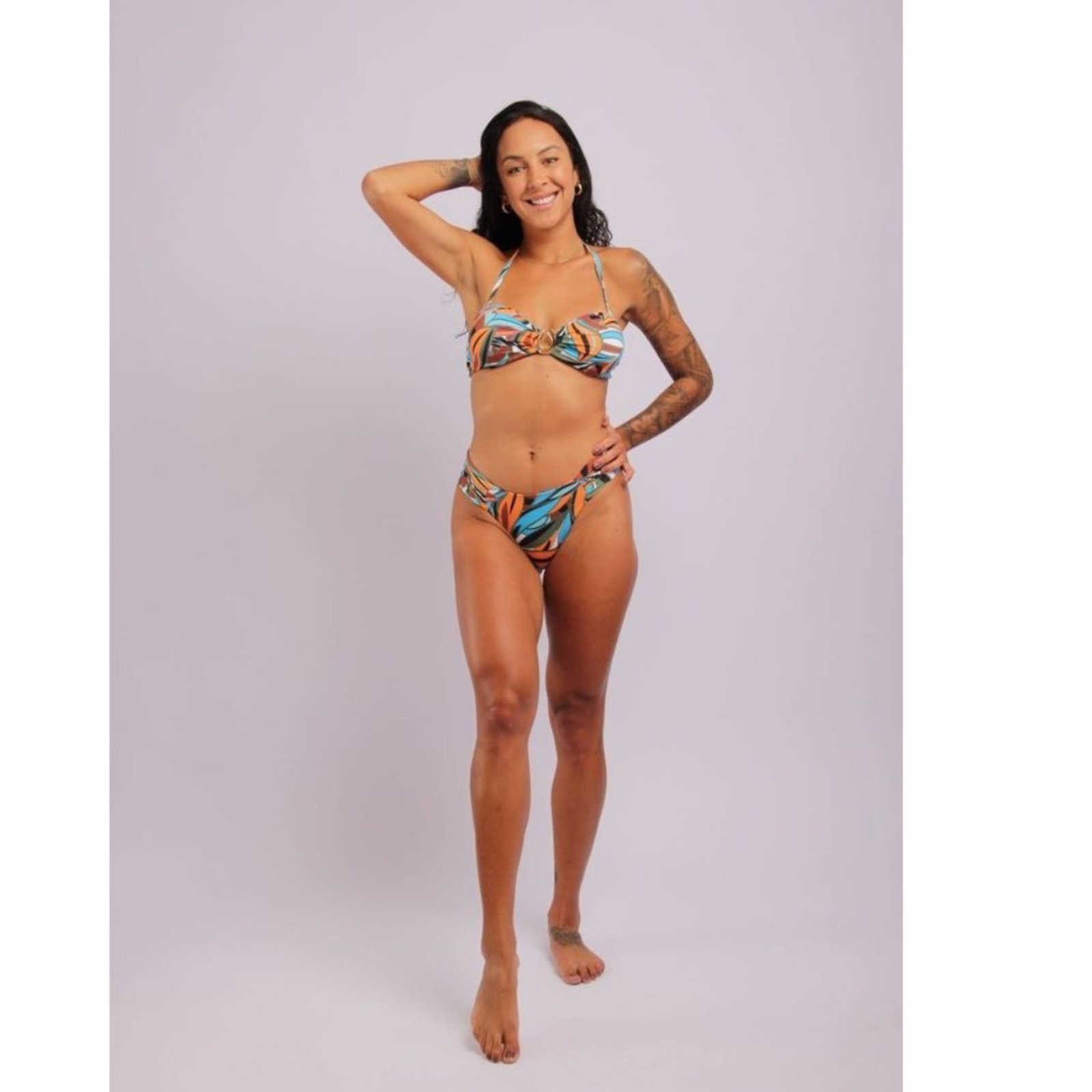 2406 – Calcinha de Biquíni Com Lateral Média Franzida Amazonia – Duna Casual