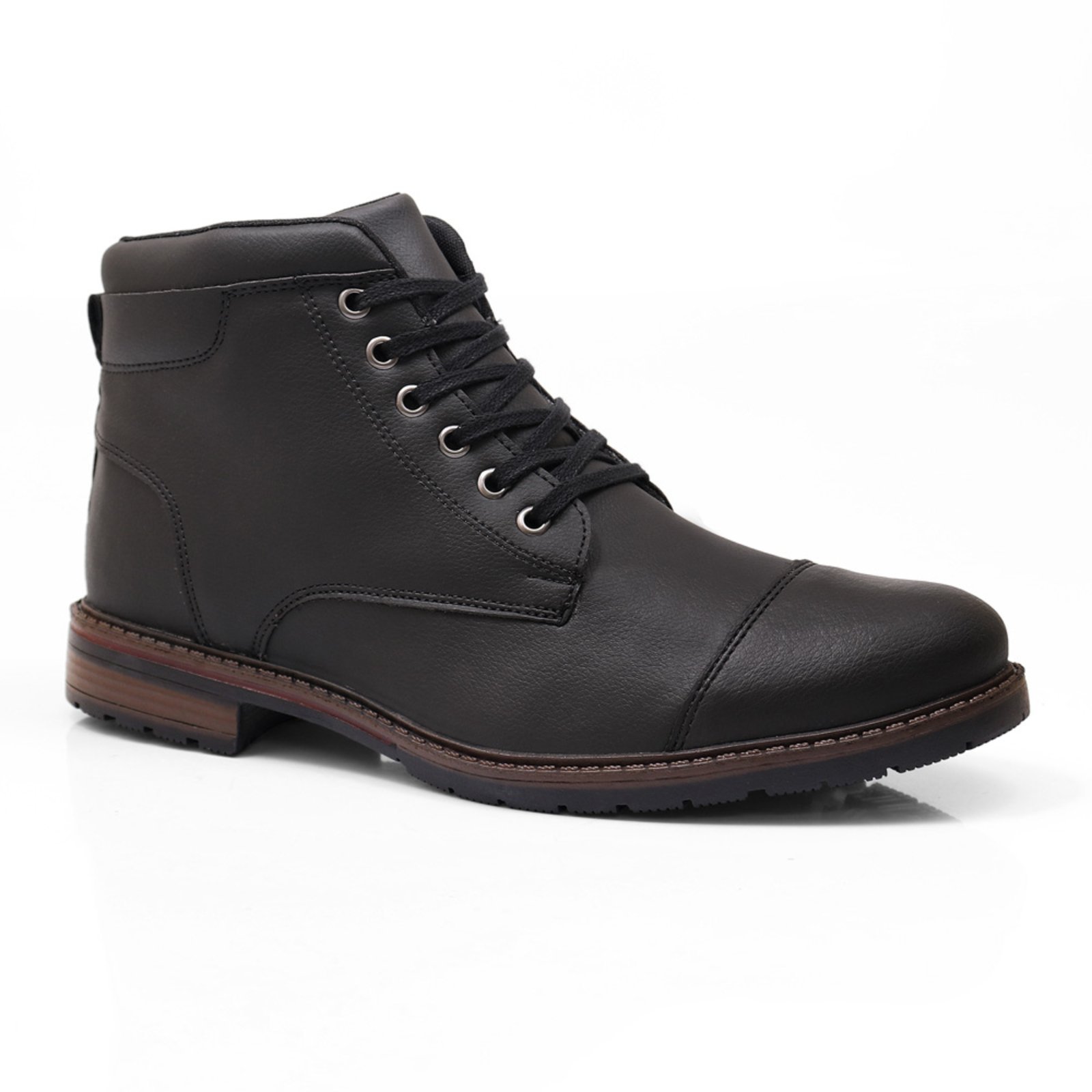 Vista 3 Bota Masculina Bredeni Urbano Com Carteira preto BREDENI preto