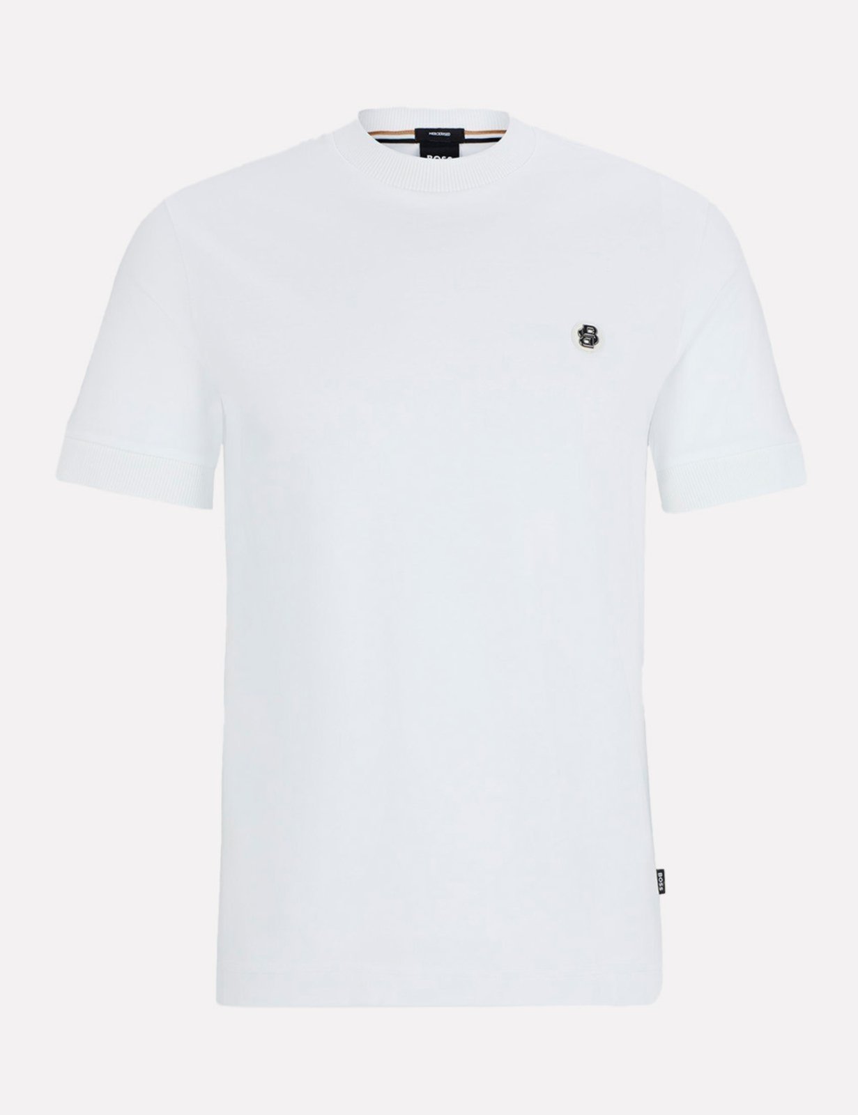Camiseta Hugo Boss Masculina Regular Mercerised C-Taut 01 100/103 Branca