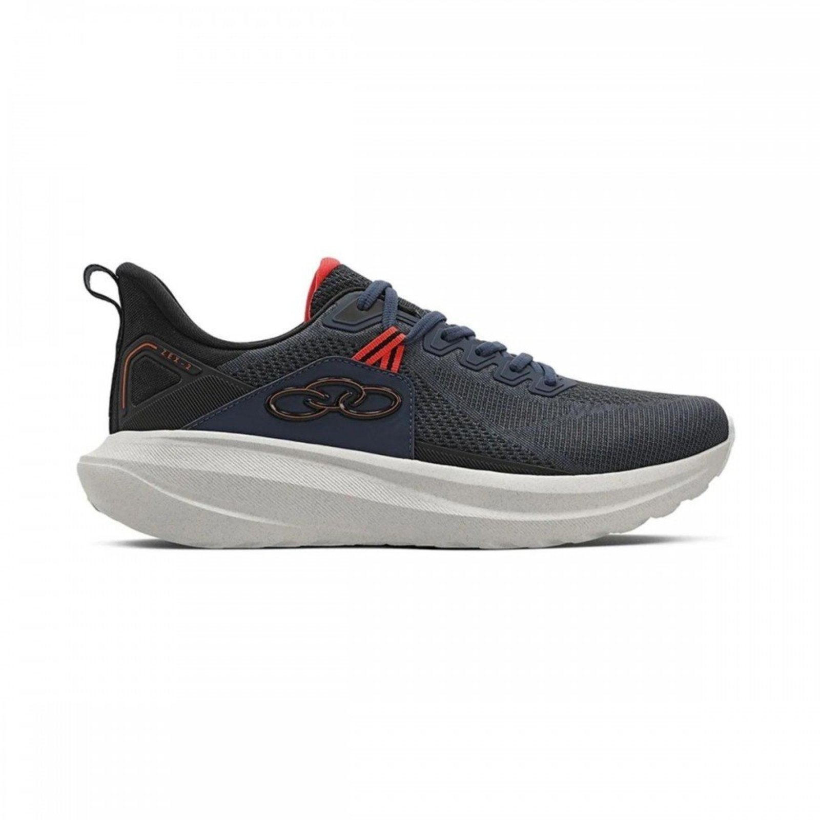 Tenis Olympikus Zex 2 Ptr pt Esportivo Masculino Olympikus Azul Marinho