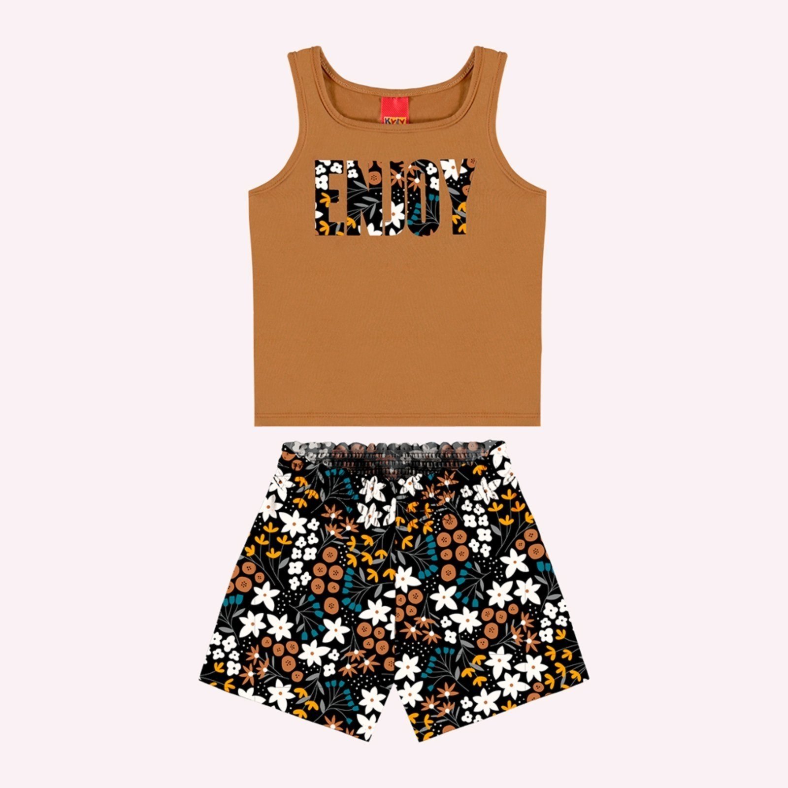 Infantil - Conjunto Menina Flores Kyly