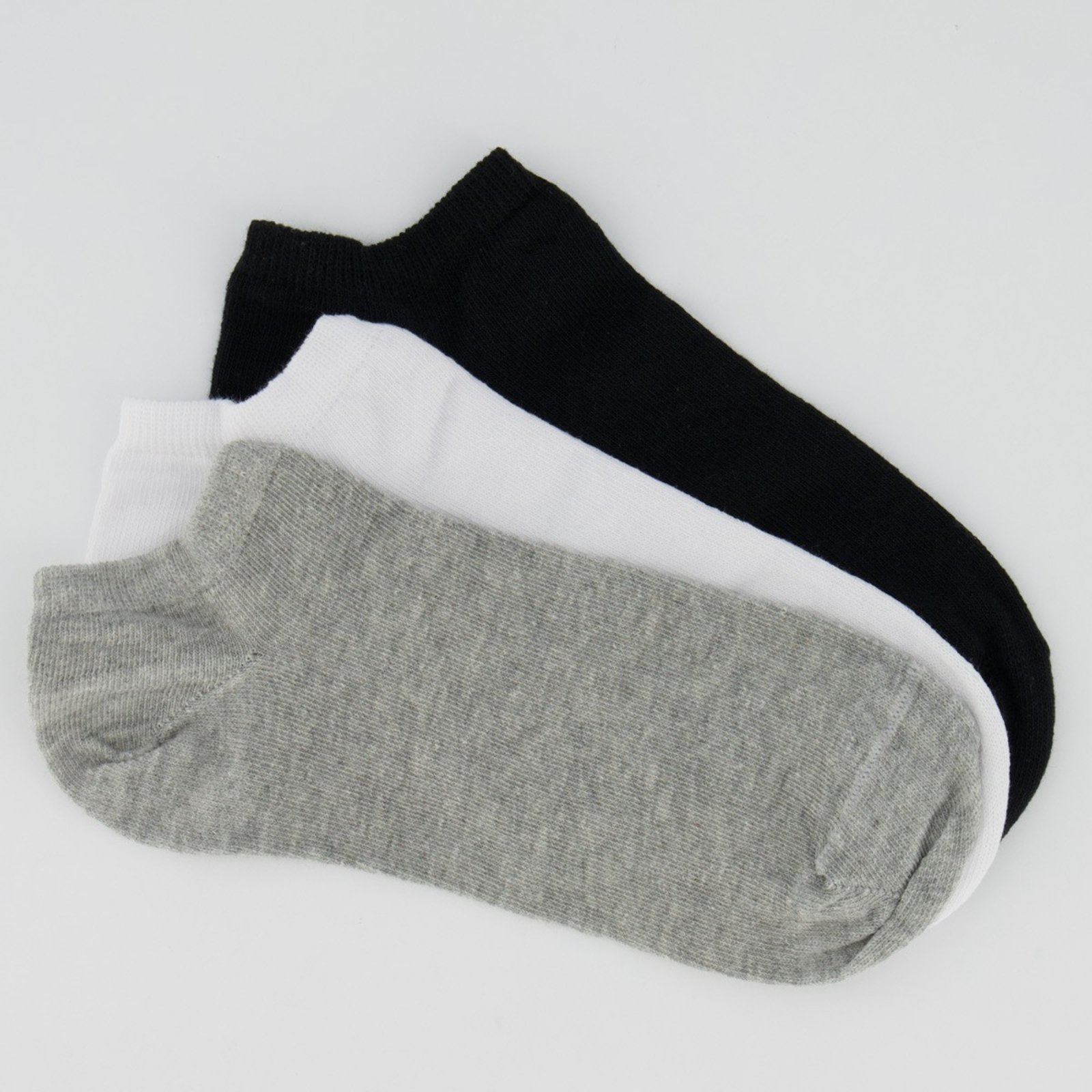 Vista 2 Kit Meia Selene Sapatilha 3 Pares preto SELENE preto