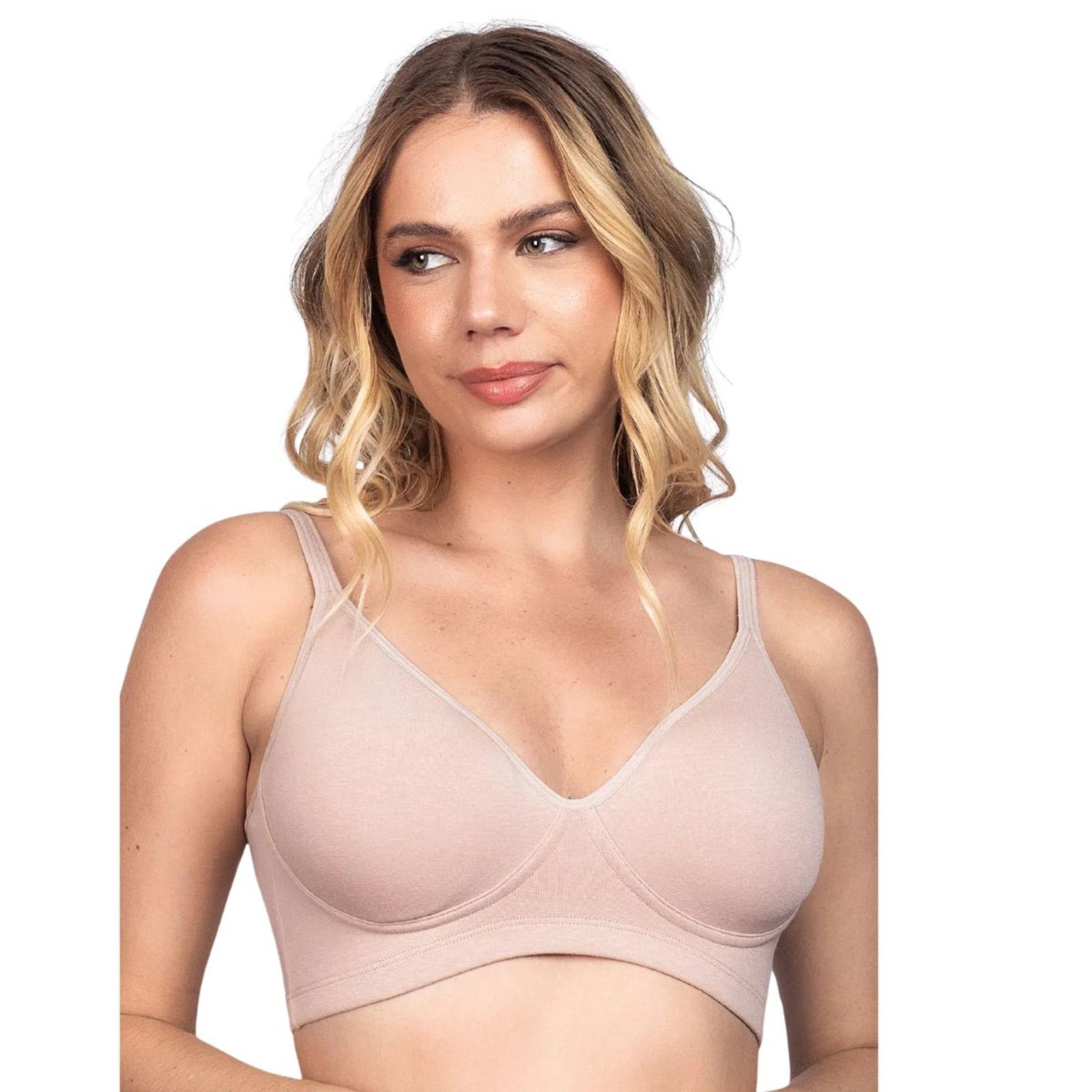 Sutiã Sem Bojo em Cotton Base Dupla Santa Passion