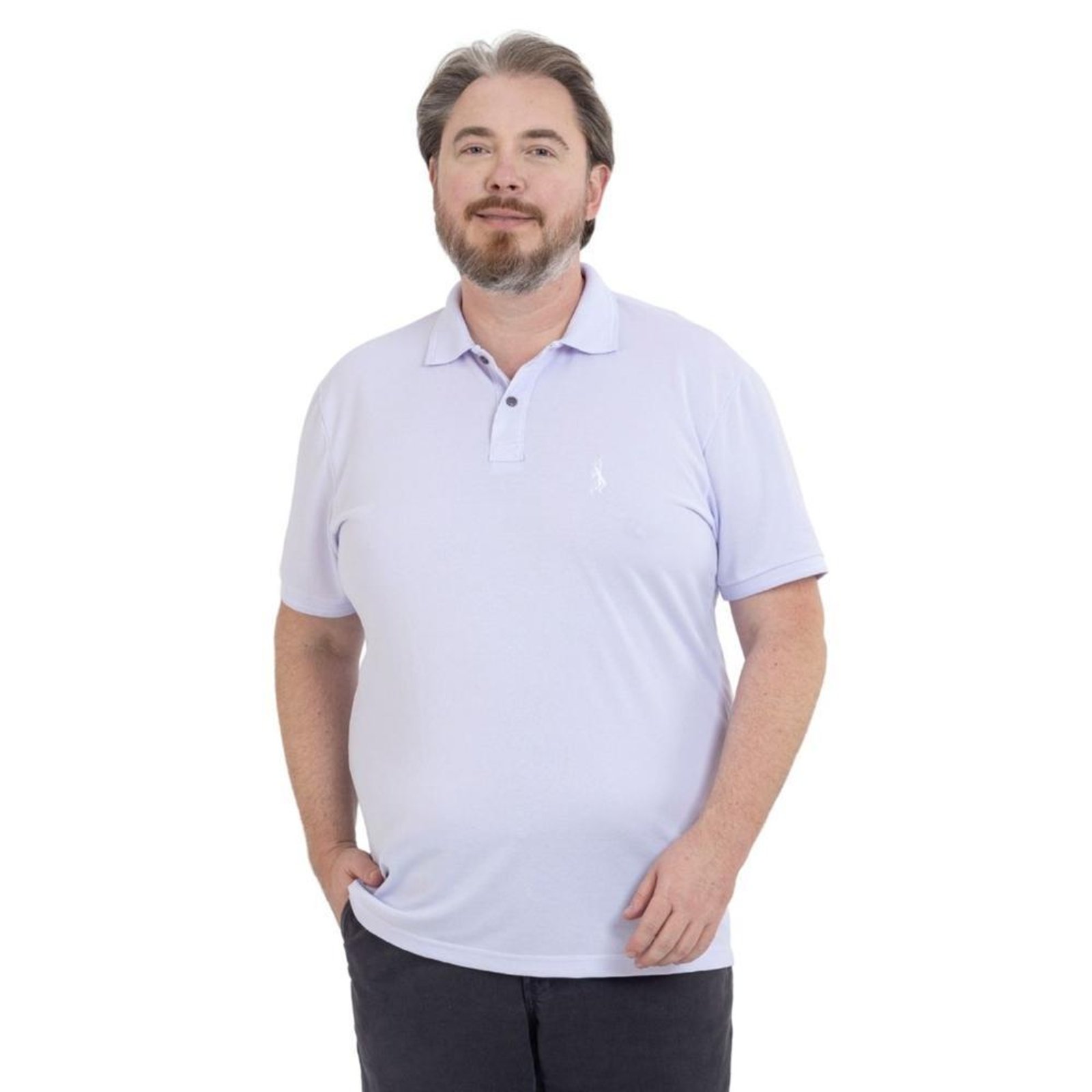 Camisa Polo Plus Masculina Piquet Conforto