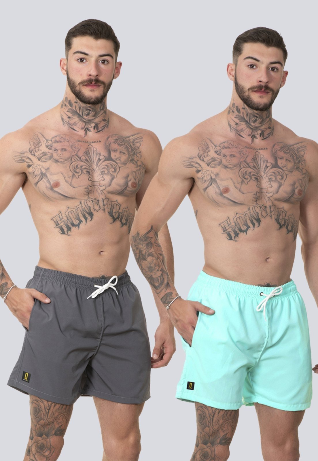 Kit 2 Short Masculino Bermuda Praia Verão Mauricinho Rf280 Colorido