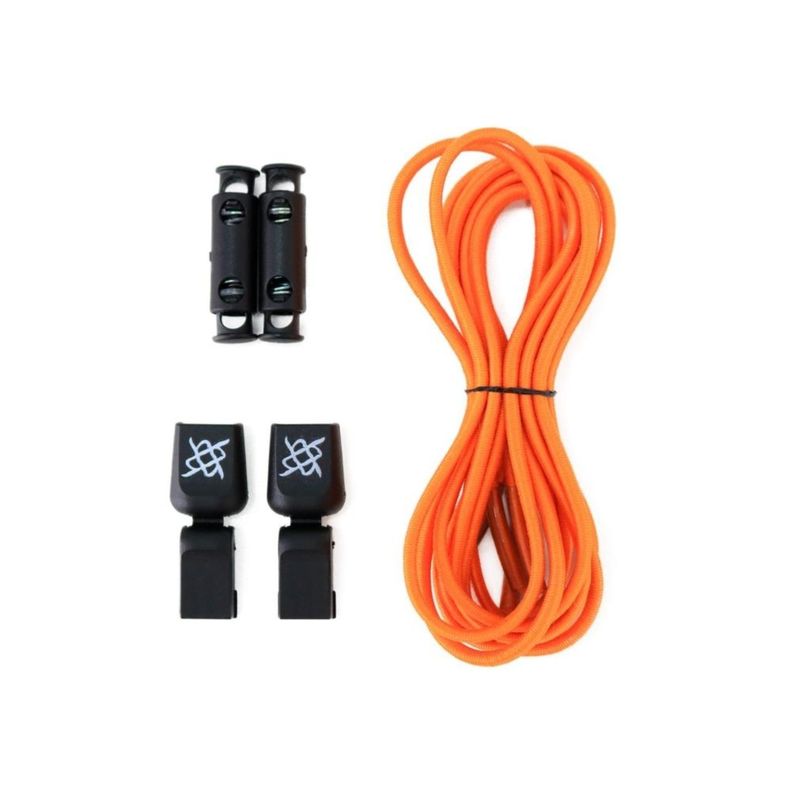 Cadarço Elástico HUPI LACES Laranja Liso Laranja