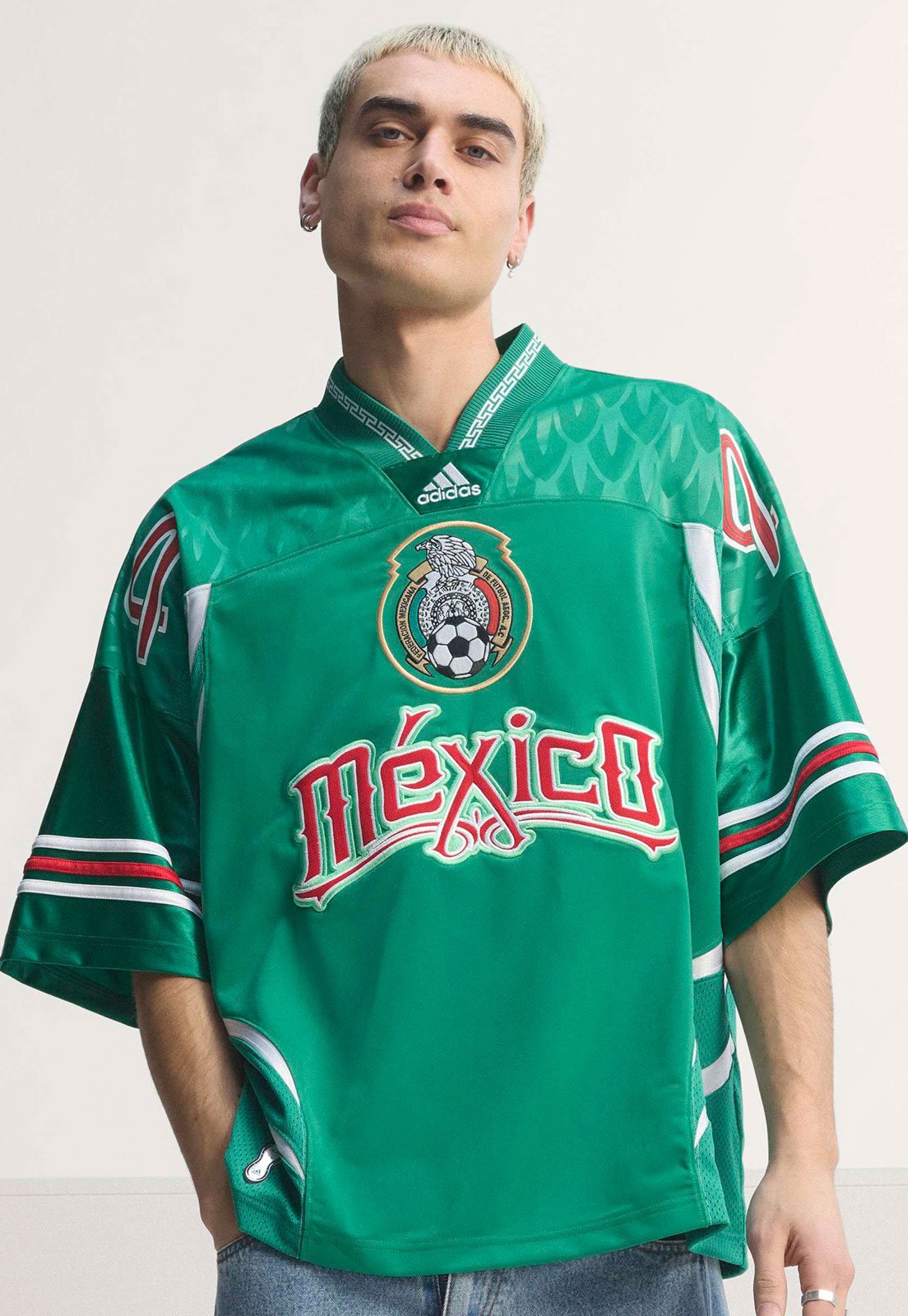 Camiseta Masculina adidas Torcida México Verde