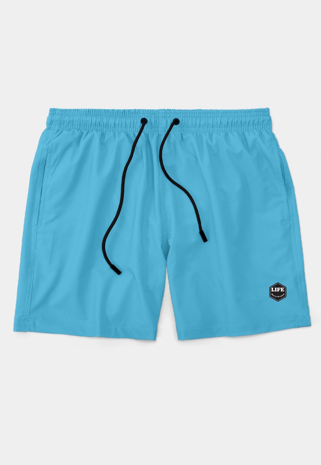 Short Life Bermuda Masculino Básico Praia Mauricinho Tactel Verão Azul
