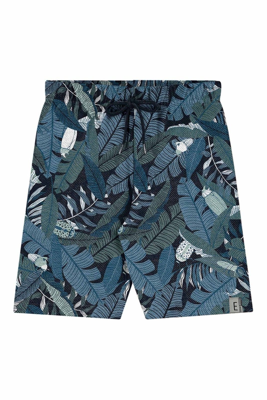 Infantil - Bermuda Menino Moletom Com Cordão Elian Azul