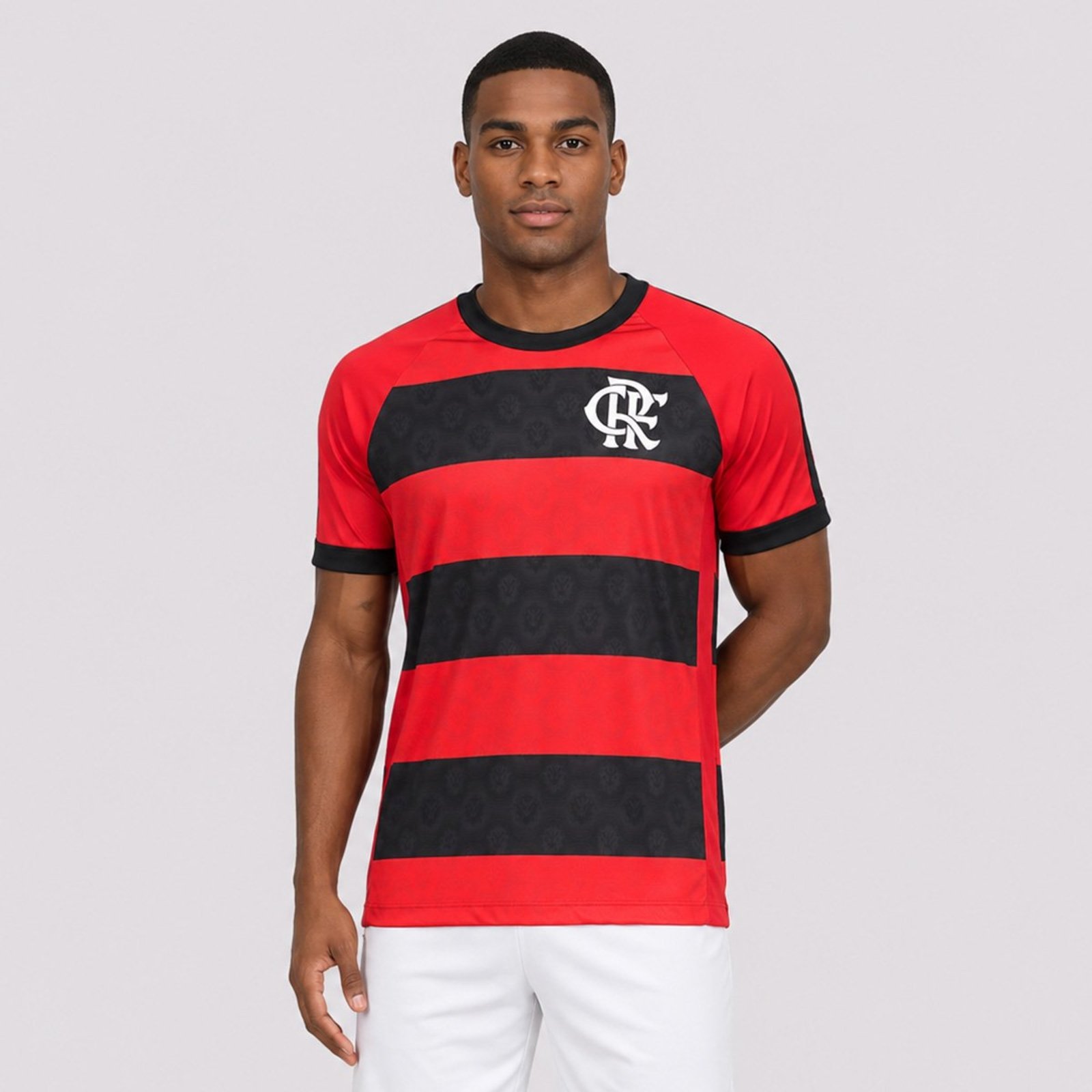 Camisa Flamengo Rastro Preta e Vermelha