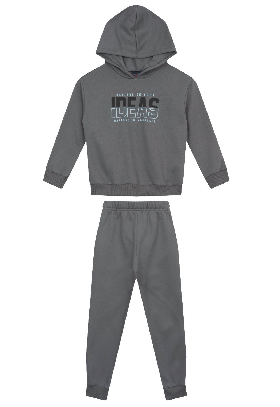 Infantil - Conjunto para Menino de Blusão e Calça Guloseima Cinza