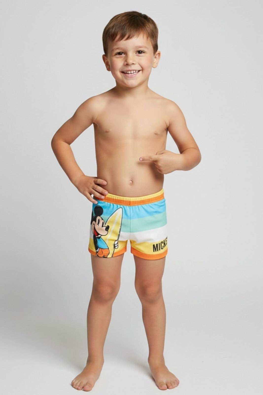 Vista 2 Sunga Disney Masculina Mickey laranja Disney laranja