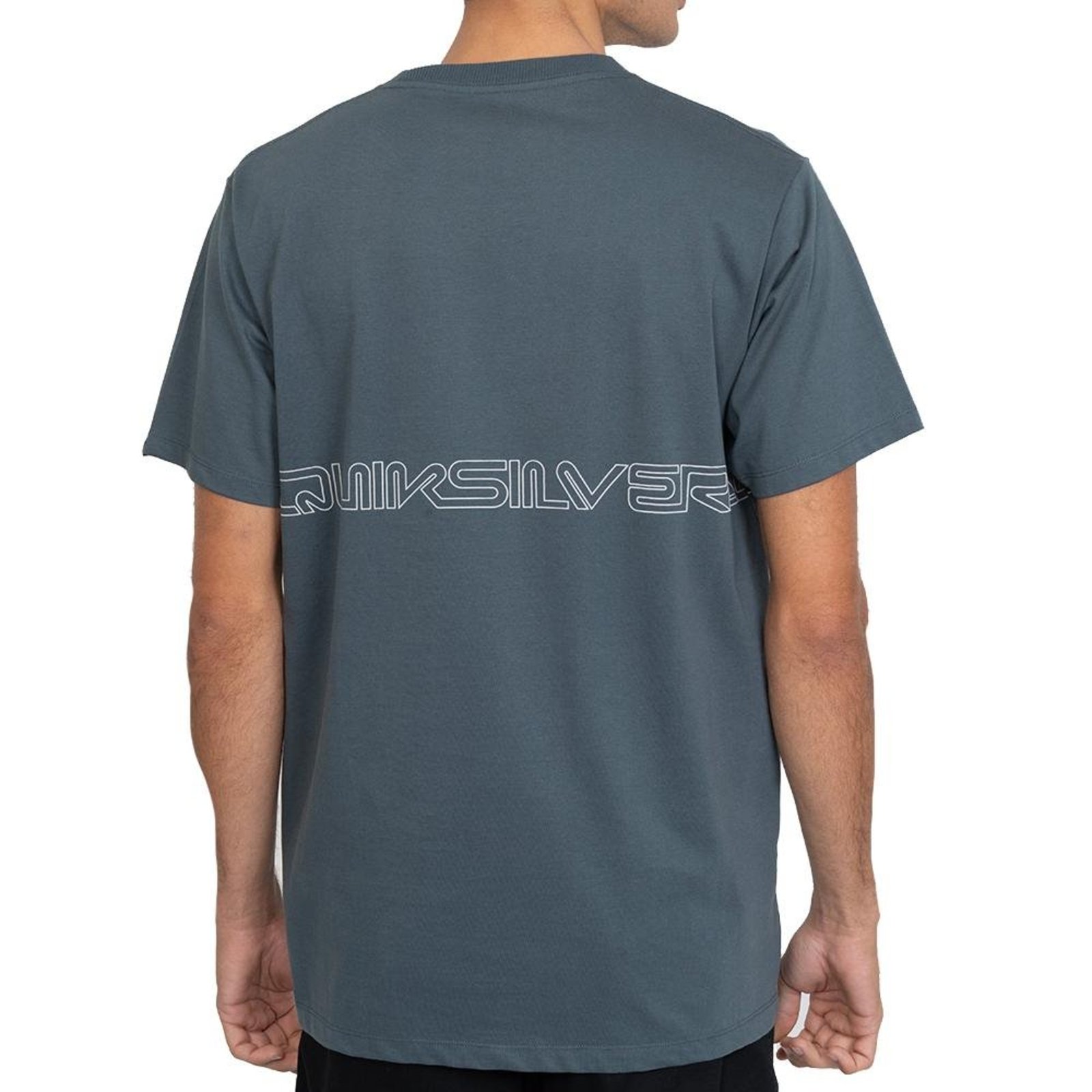 Camiseta Quiksilver Word Block SM27 Masculina Azul Escuro