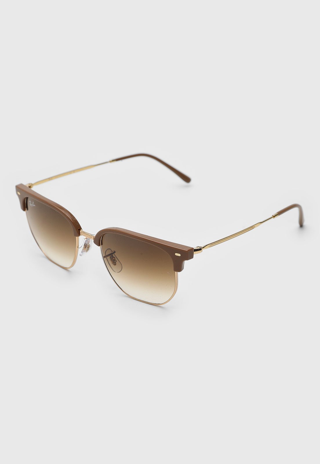 Óculos de Sol Feminino Ray-Ban Clubmaster Bege